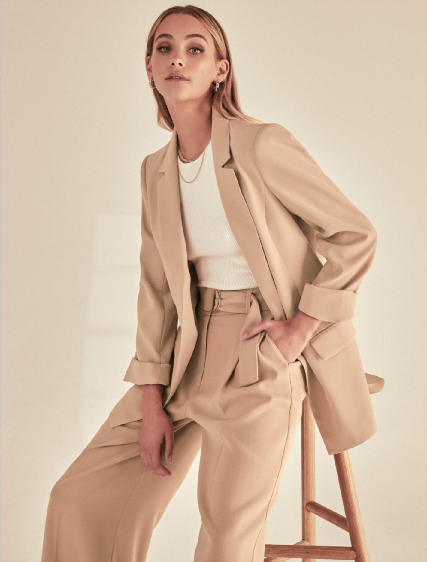 Ava BF Blazer Camel