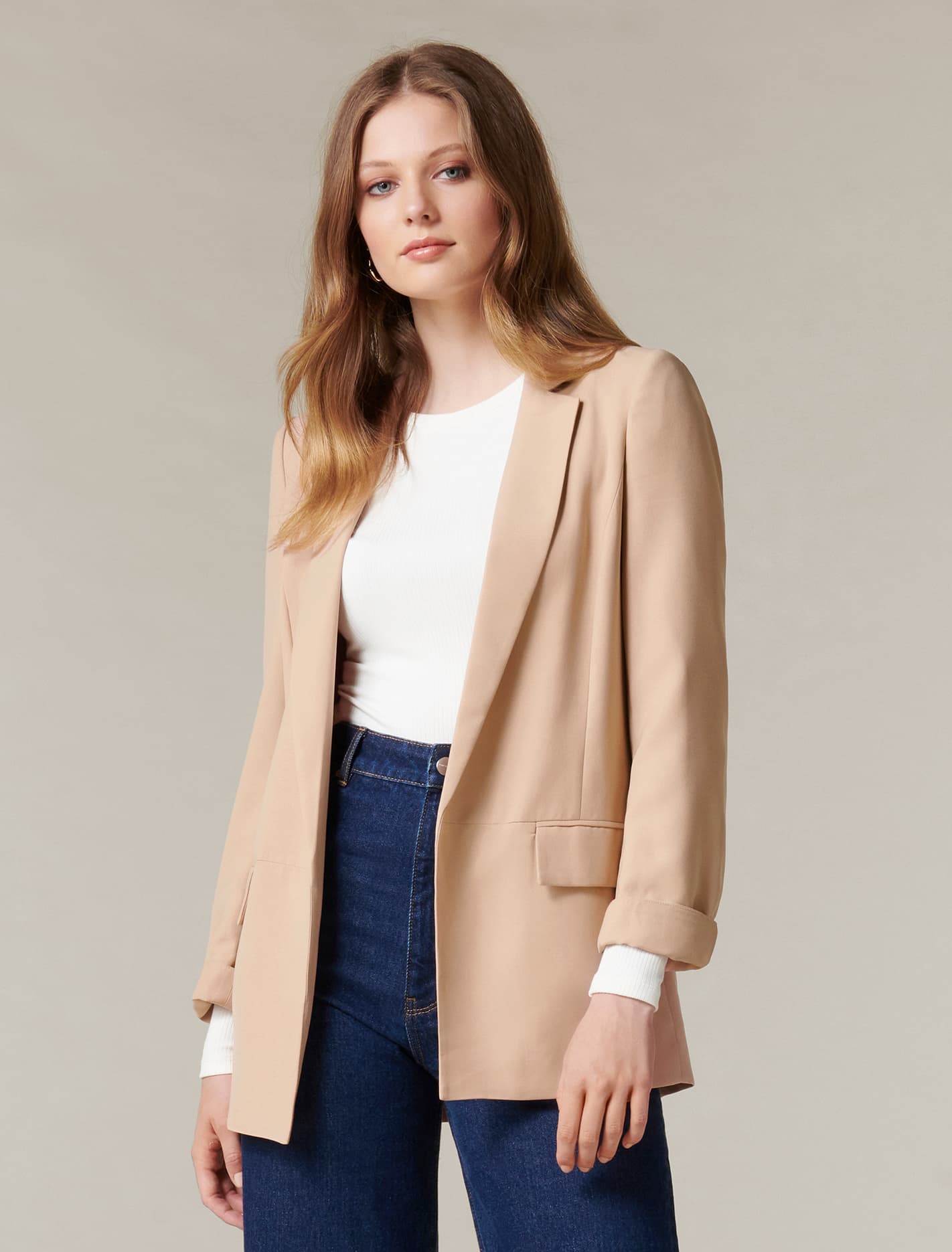 Ava BF Blazer Camel