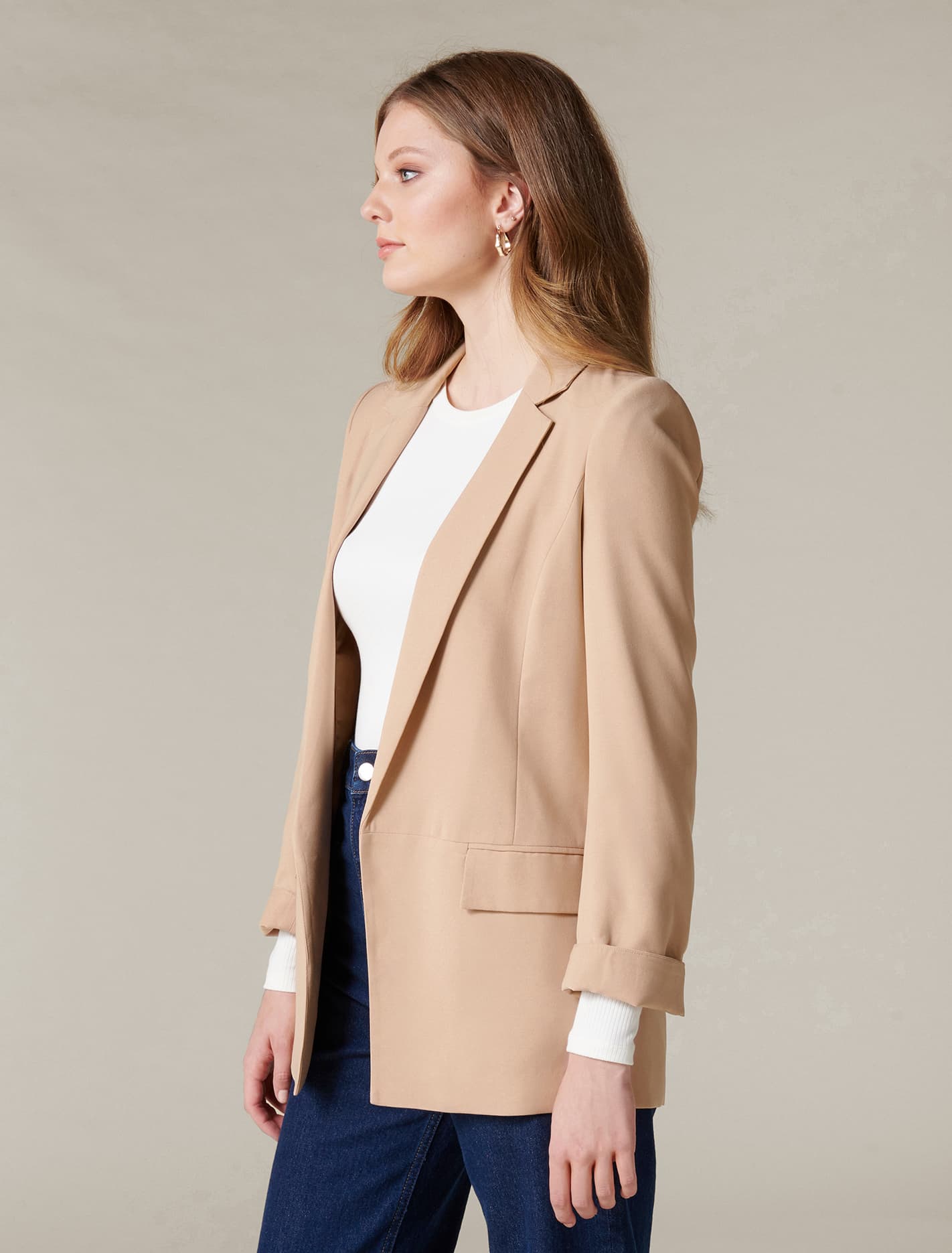 Ava BF Blazer Camel
