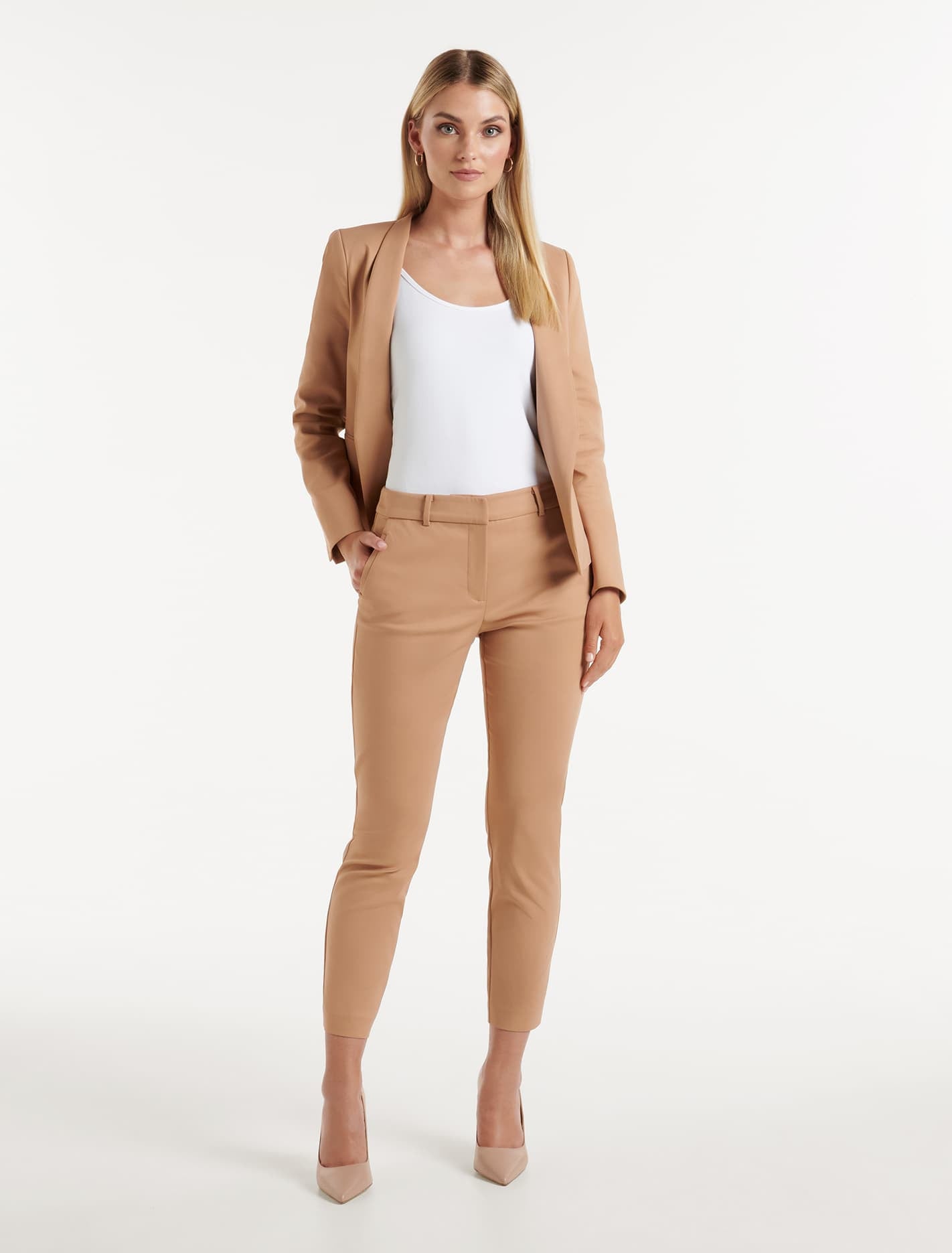 Grace 7/8th Slim Pants Tawny Brown