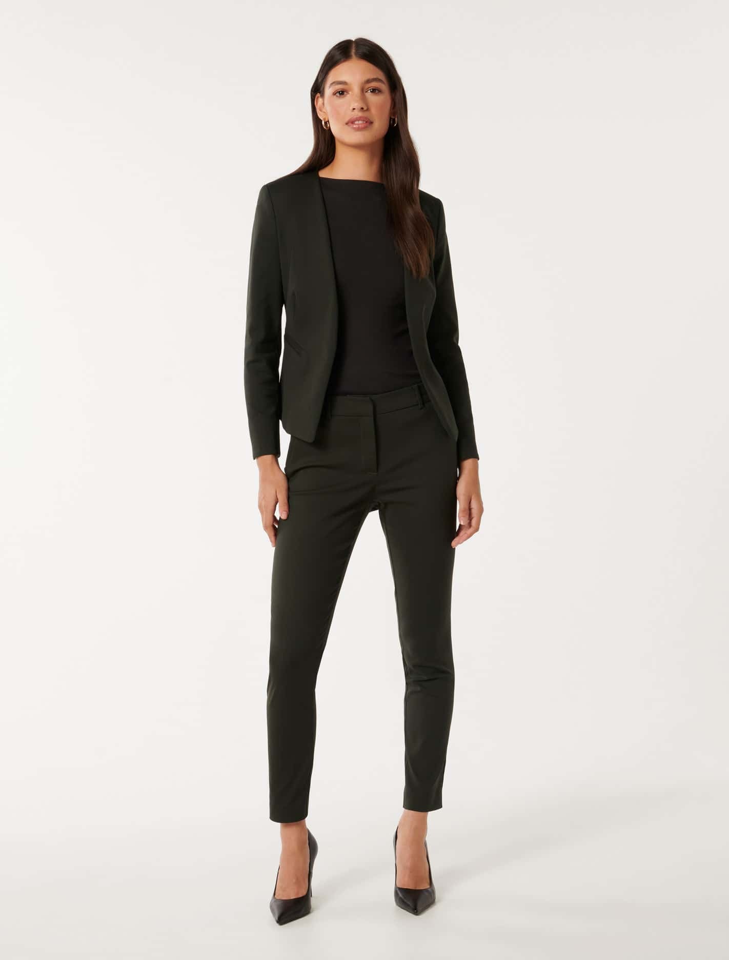 Grace 7/8th Slim Pants Pine Suit