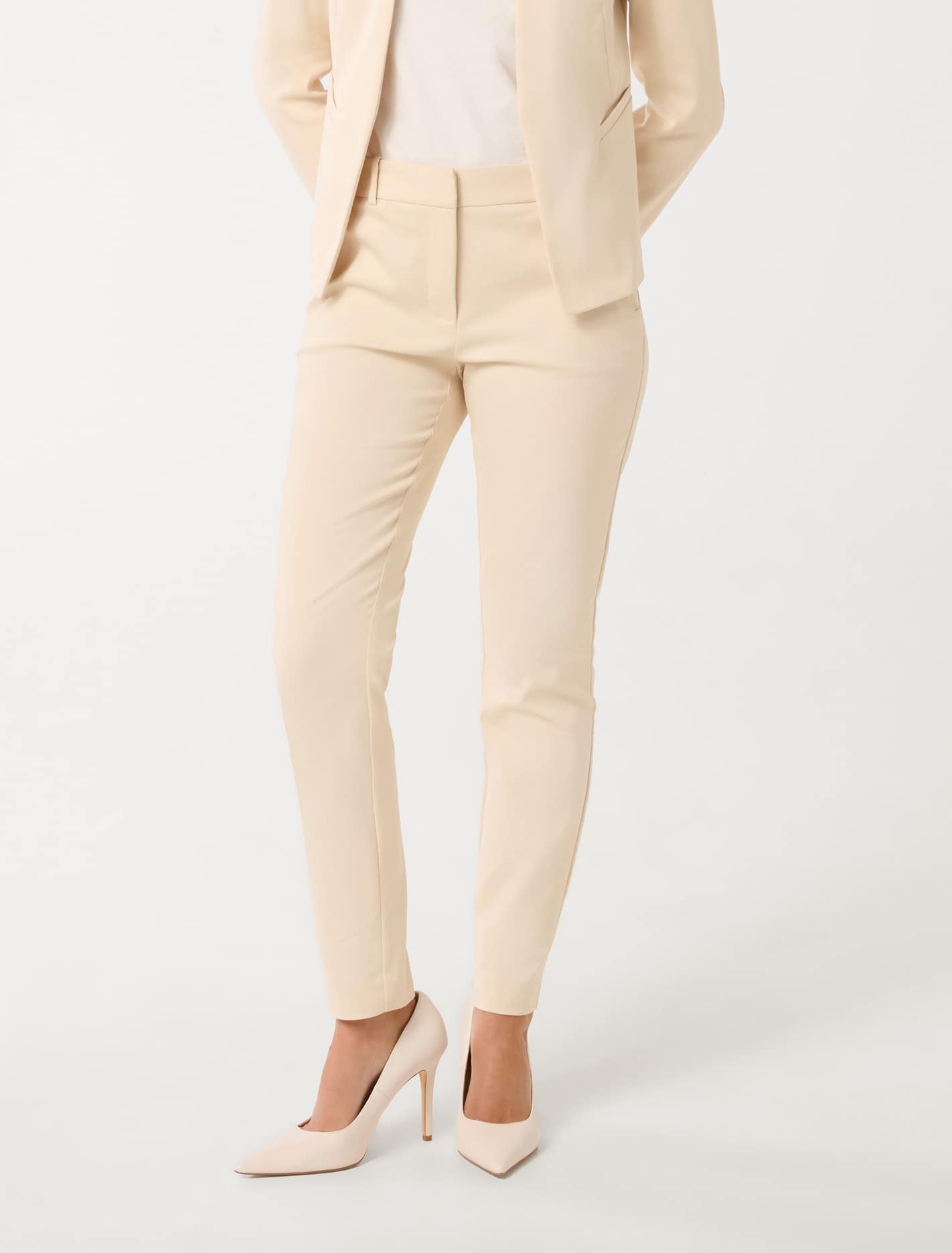 Grace 7/8th Slim Pants Vanilla Suit