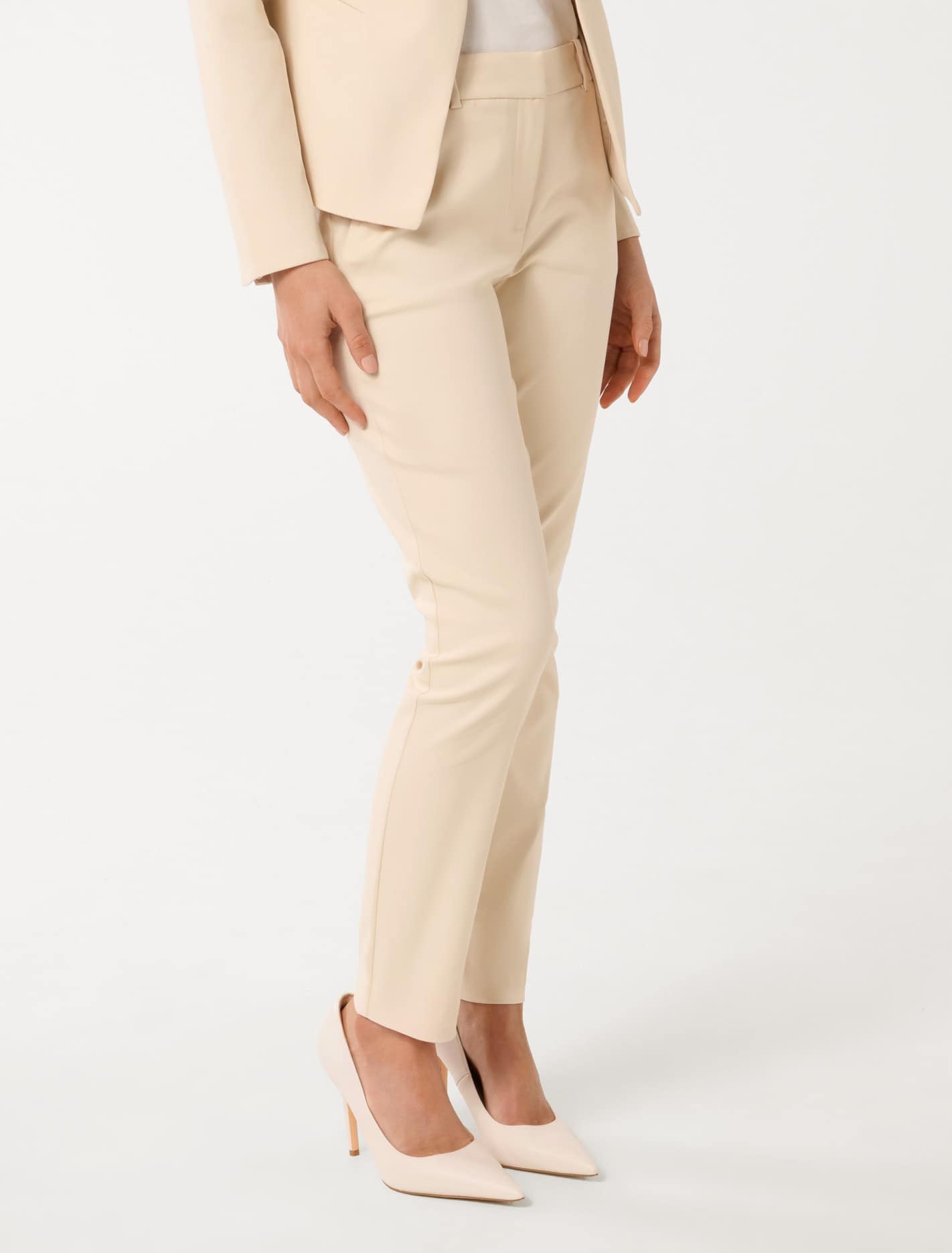 Grace 7/8th Slim Pants Vanilla Suit