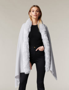Scarlett Faux Fur Scarf Mink Grey