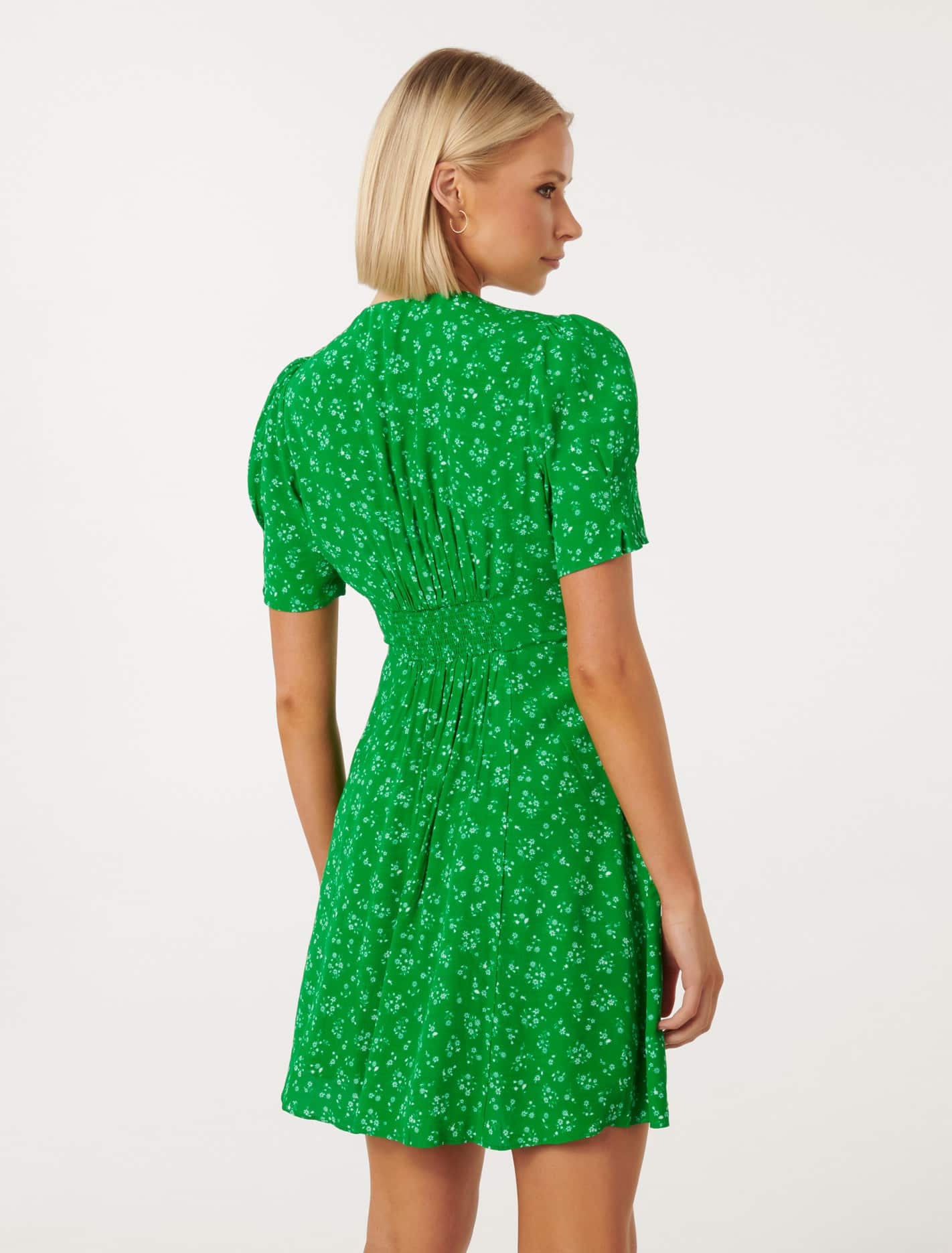Saffron Printed Mini Sun Dress Fern Flindon Ditsy
