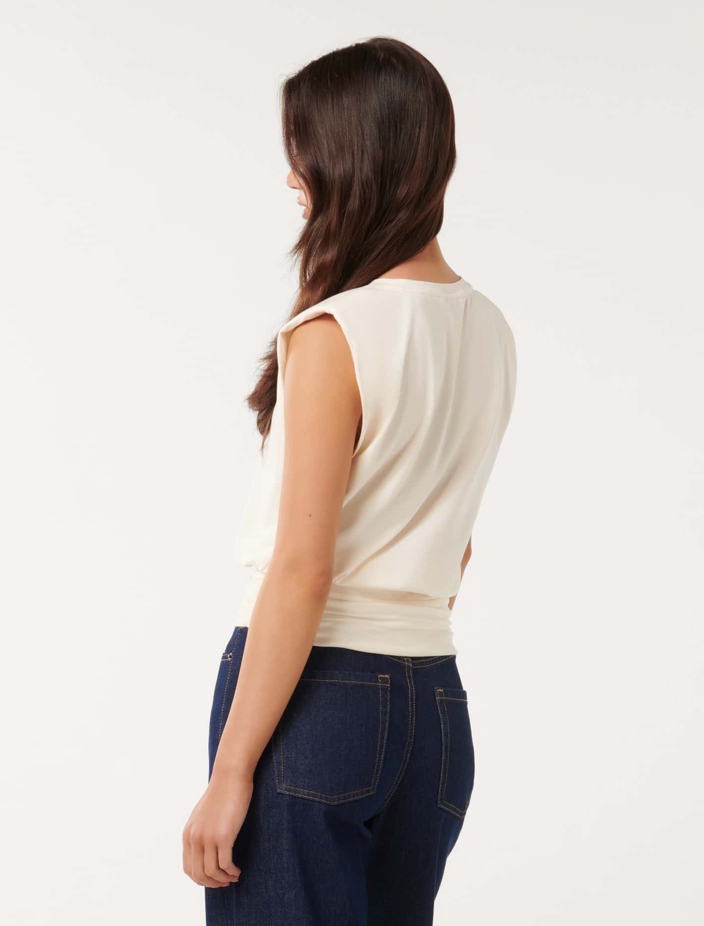 Astrid Cinched Waist Tank Butter