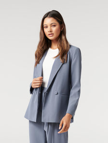 Penny oversized blazer petites Workwear Blue