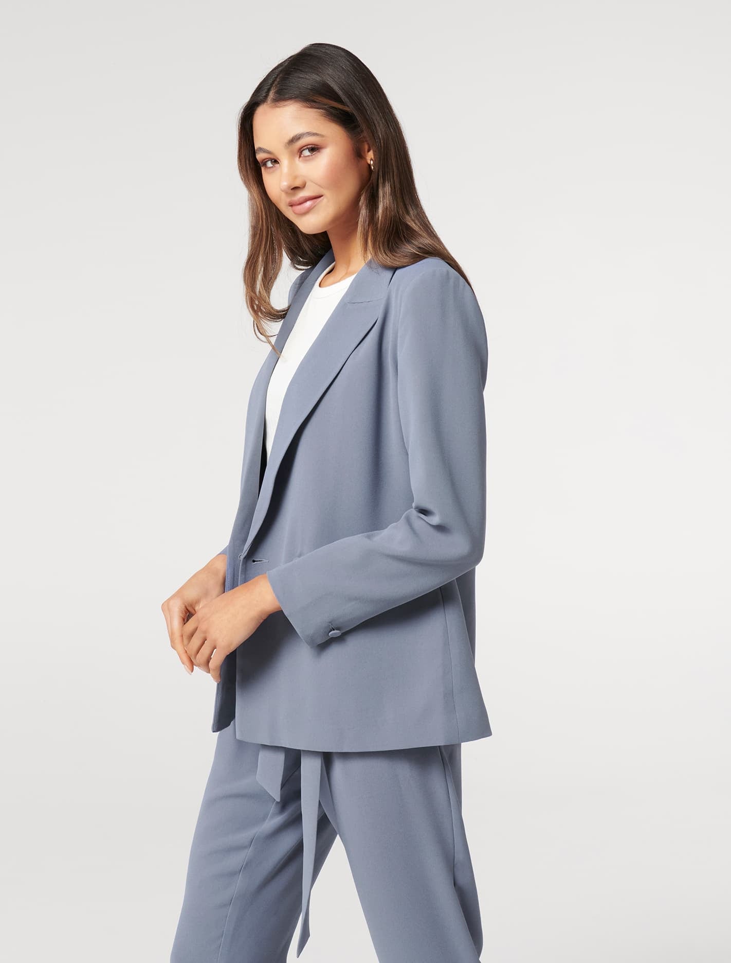 Penny oversized blazer petites Workwear Blue
