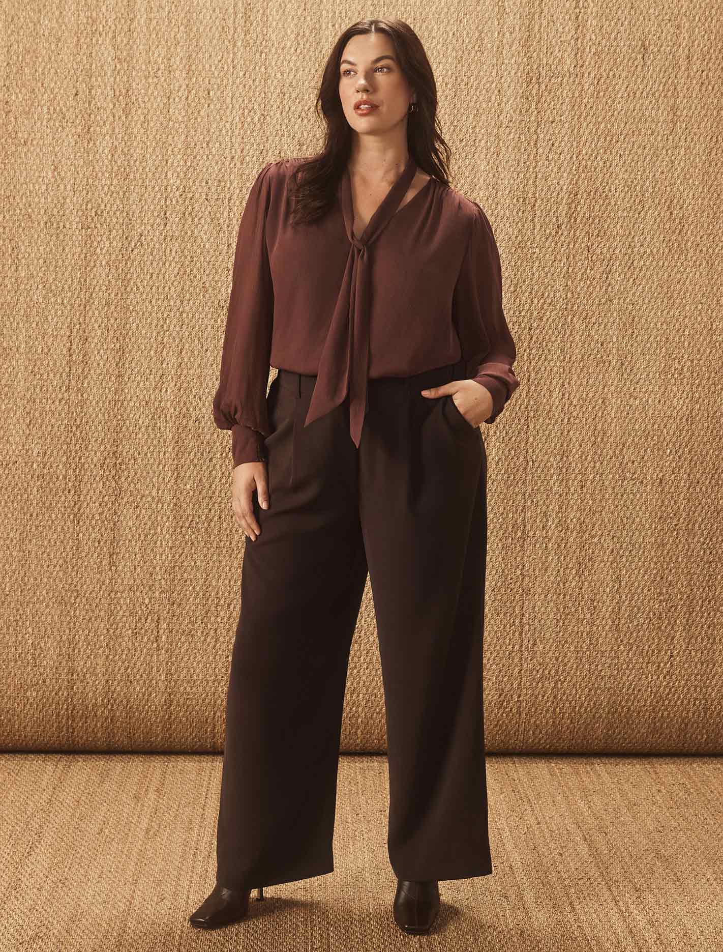 Primrose Curve High Waisted Pant Chocolate