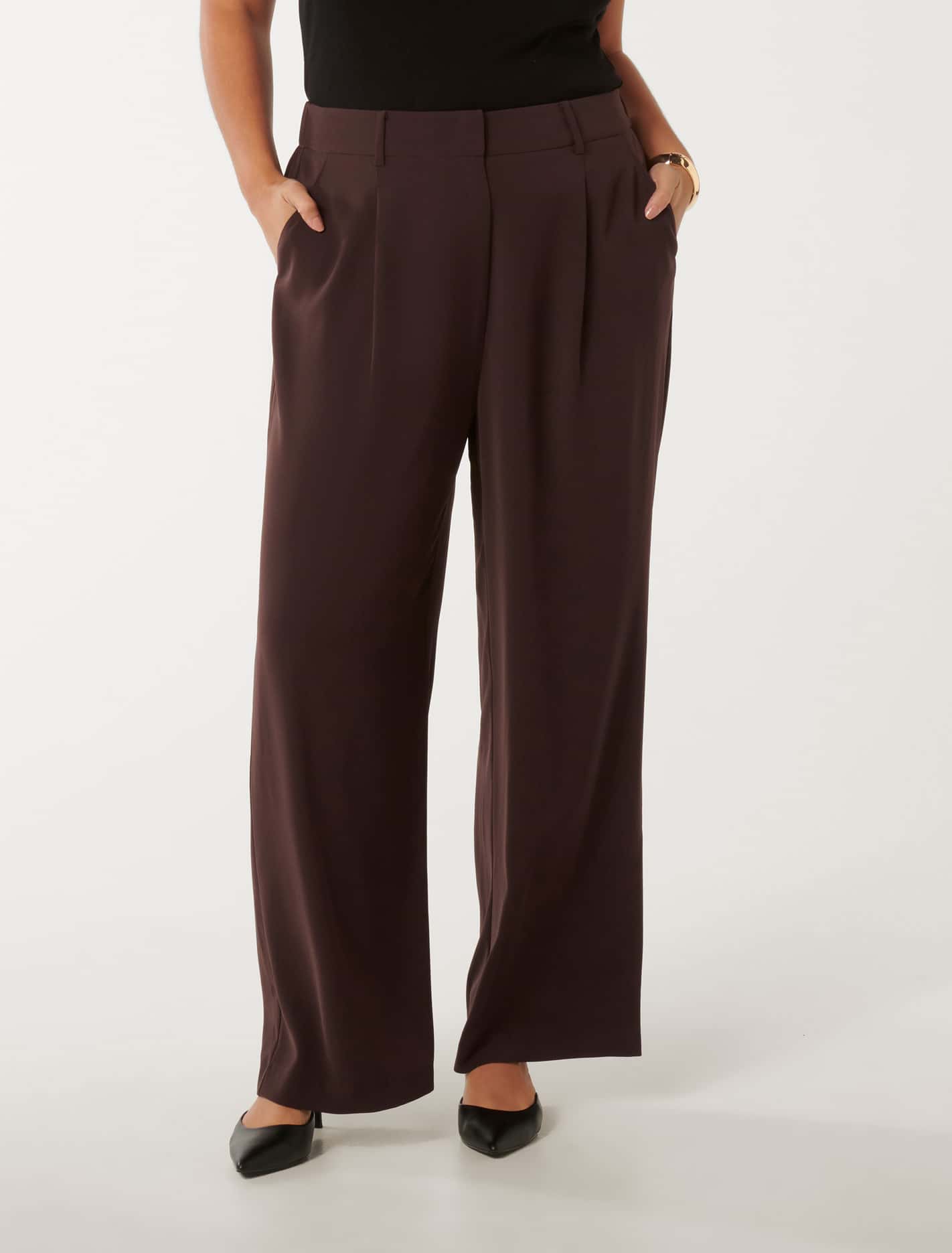 Primrose Curve High Waisted Pant Chocolate