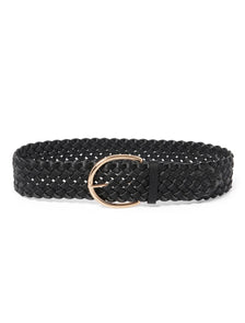 DAKOTA WEAVE WAIST BELT Black