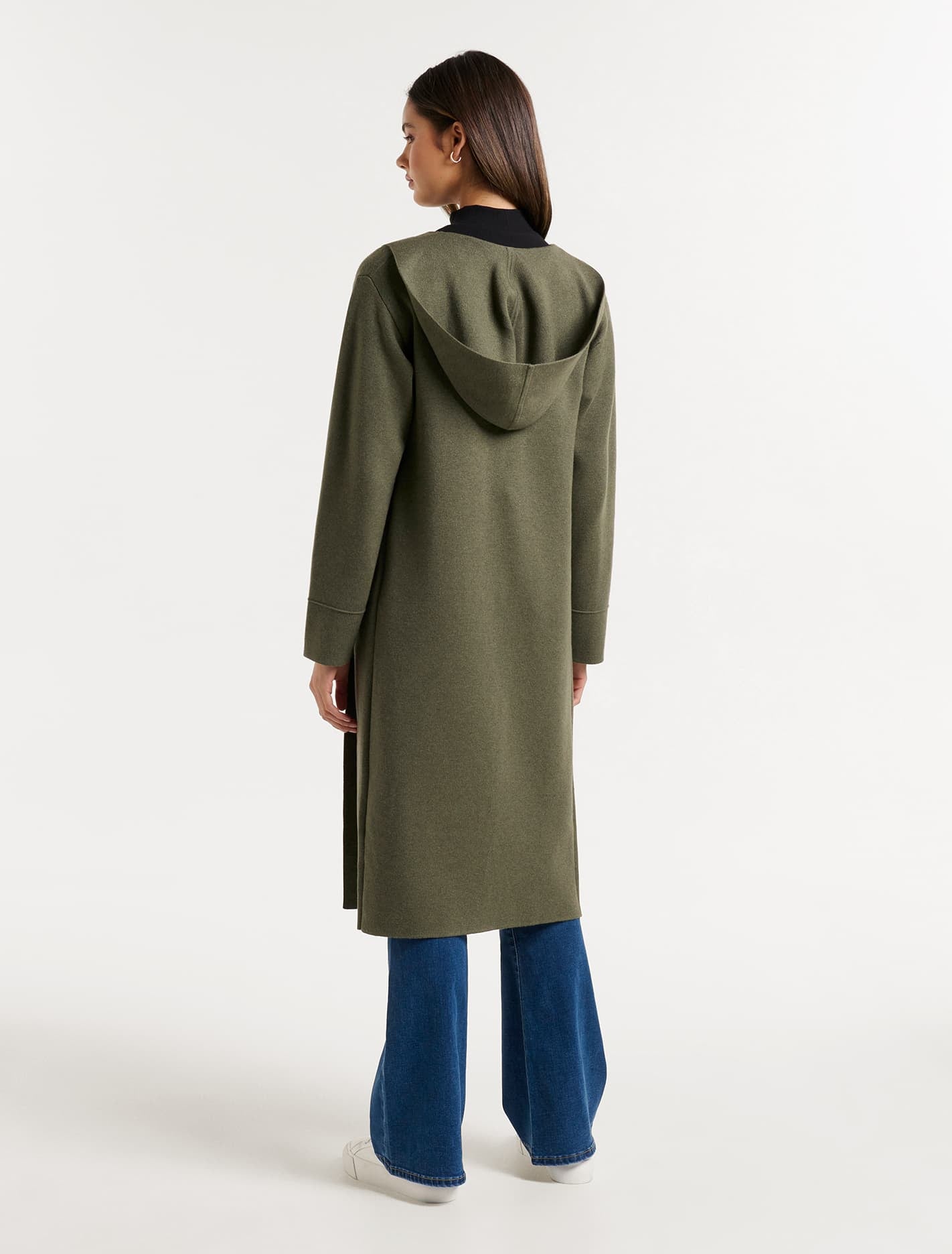Darcy Hooded Knit Cardigan Oregano