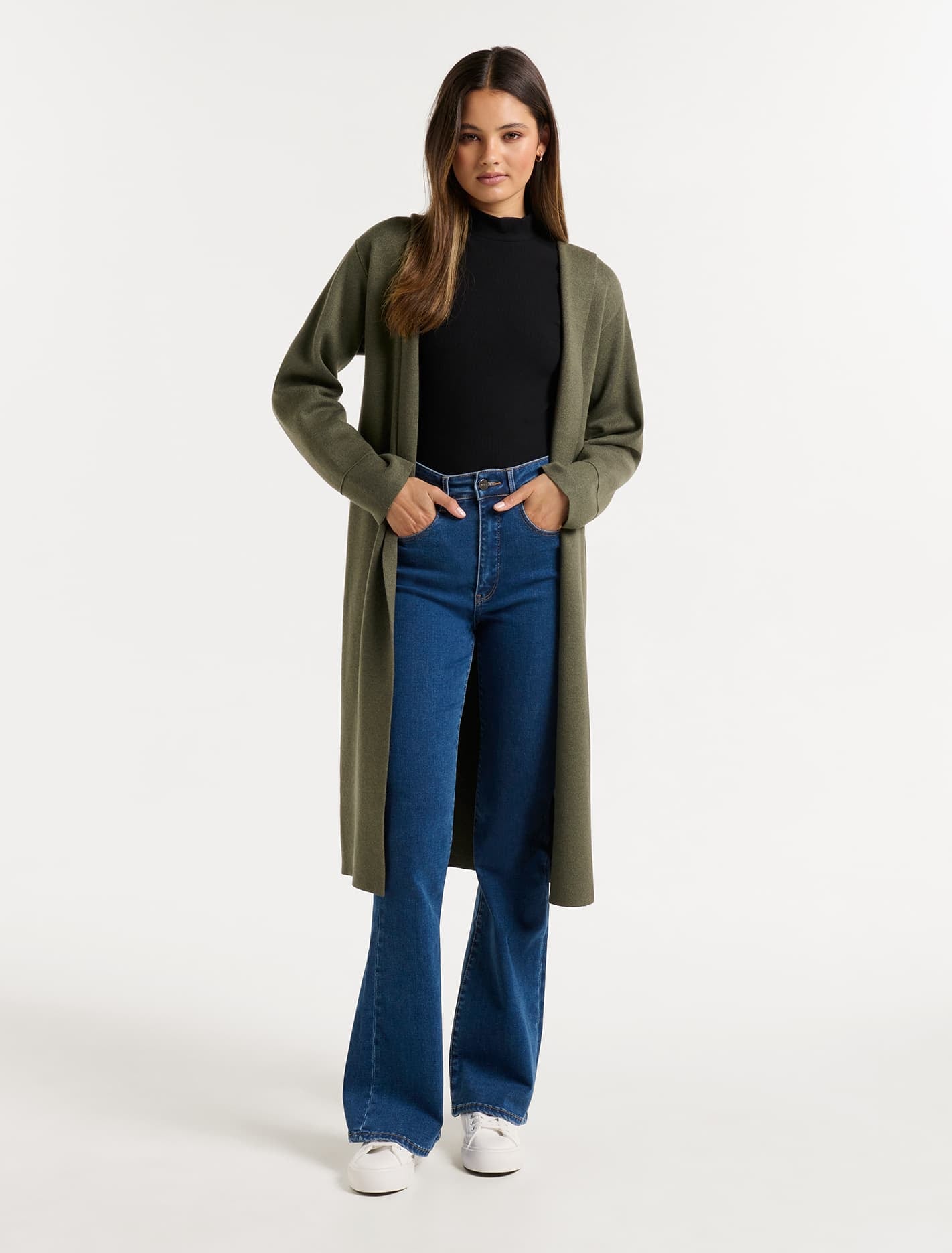 Darcy Hooded Knit Cardigan Oregano