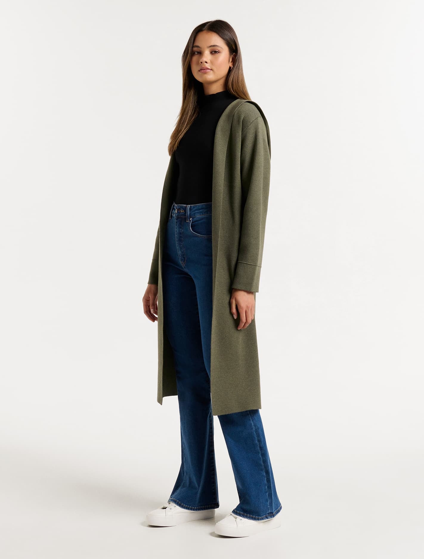 Darcy Hooded Knit Cardigan Oregano