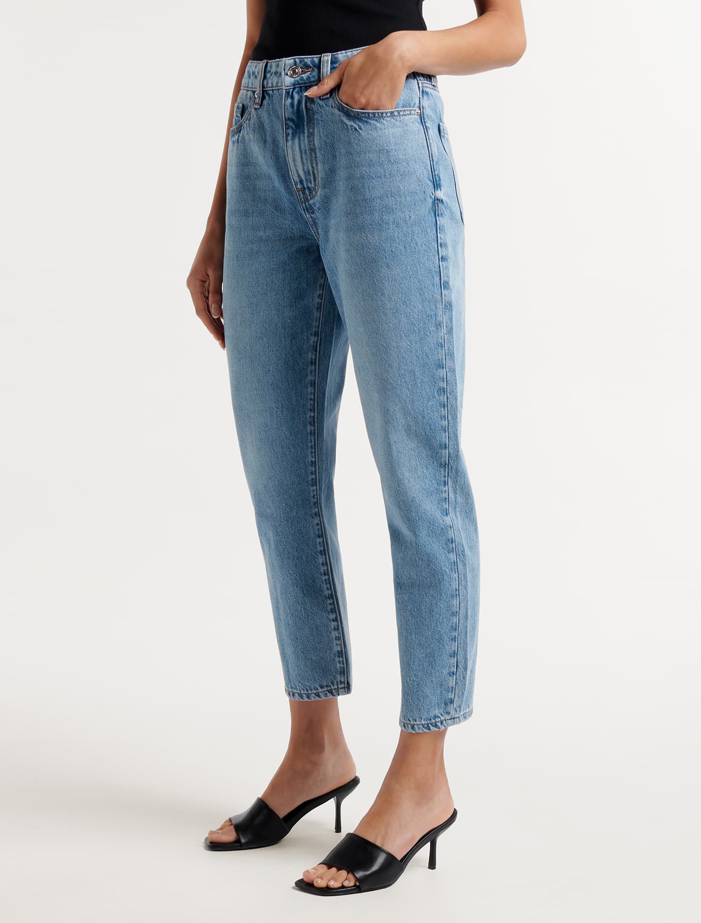 Asha Slim Jean Mid Wash