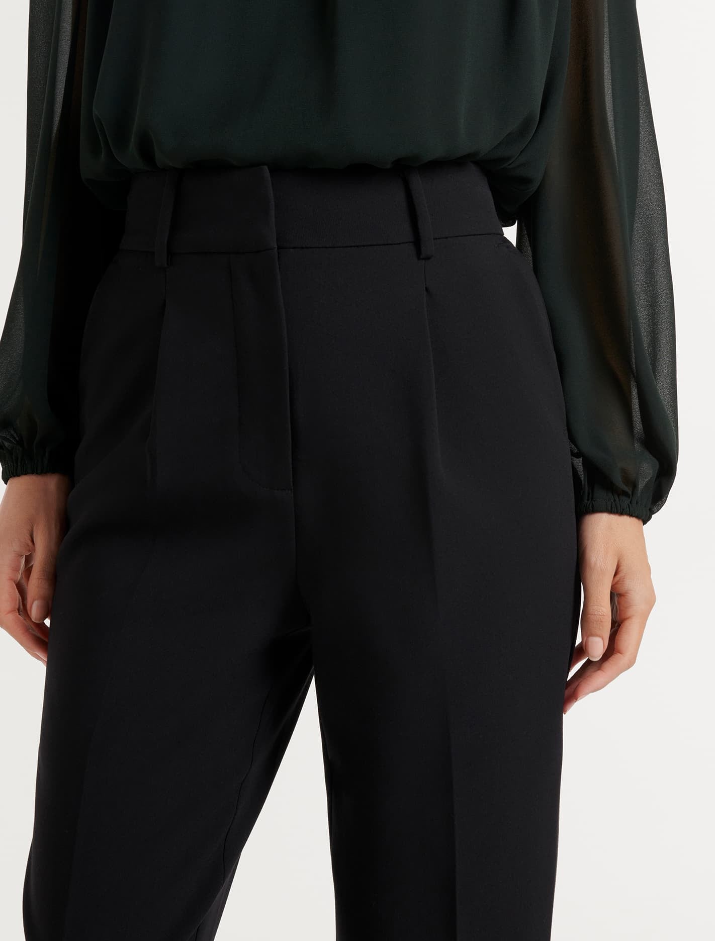 Avina Straight Leg Pants Black