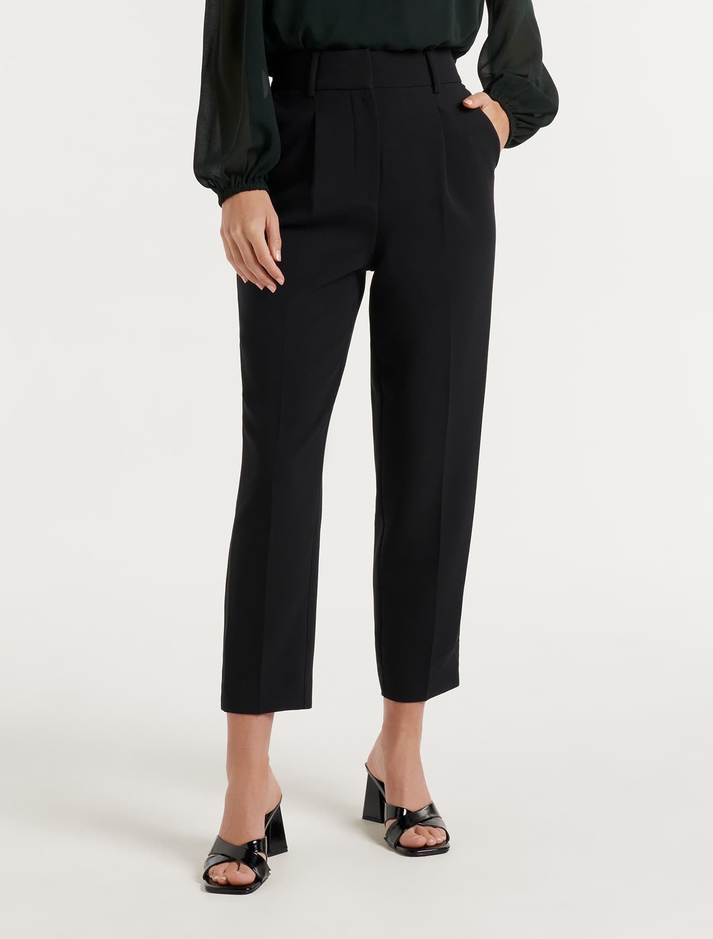 Avina Straight Leg Pants Black