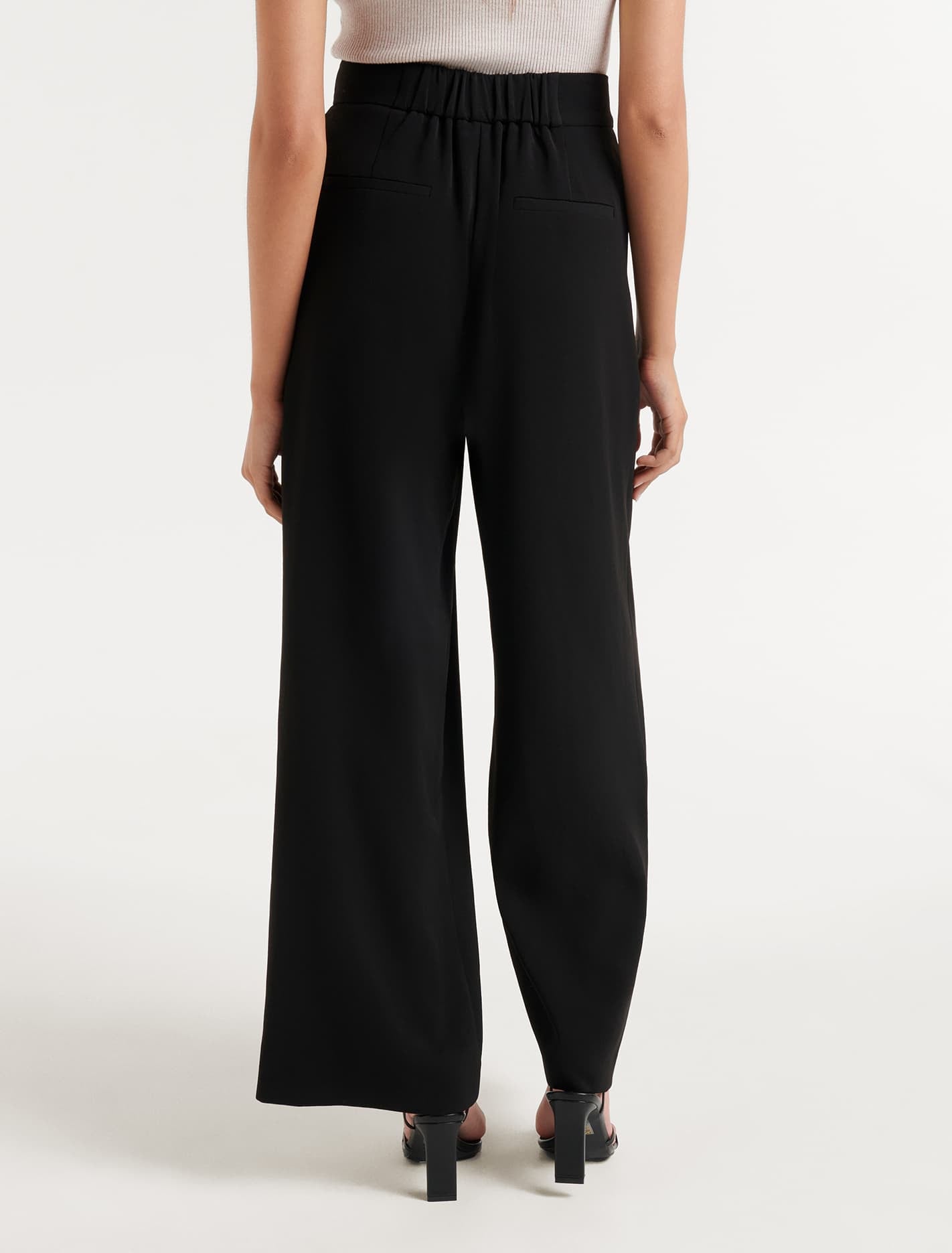 Nylah Petite Wide Leg Pants Black