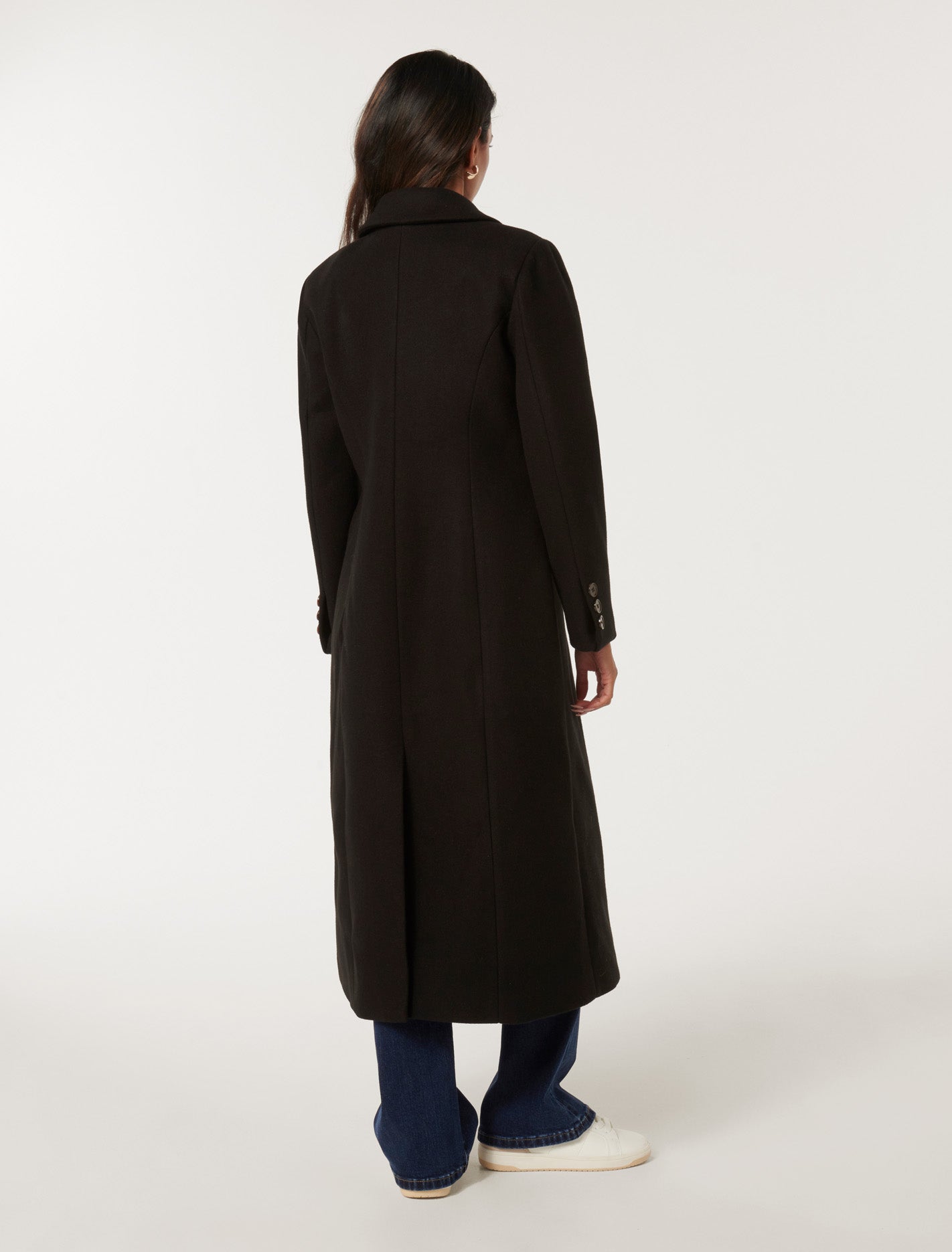 Hannah Petite Maxi Coat Black