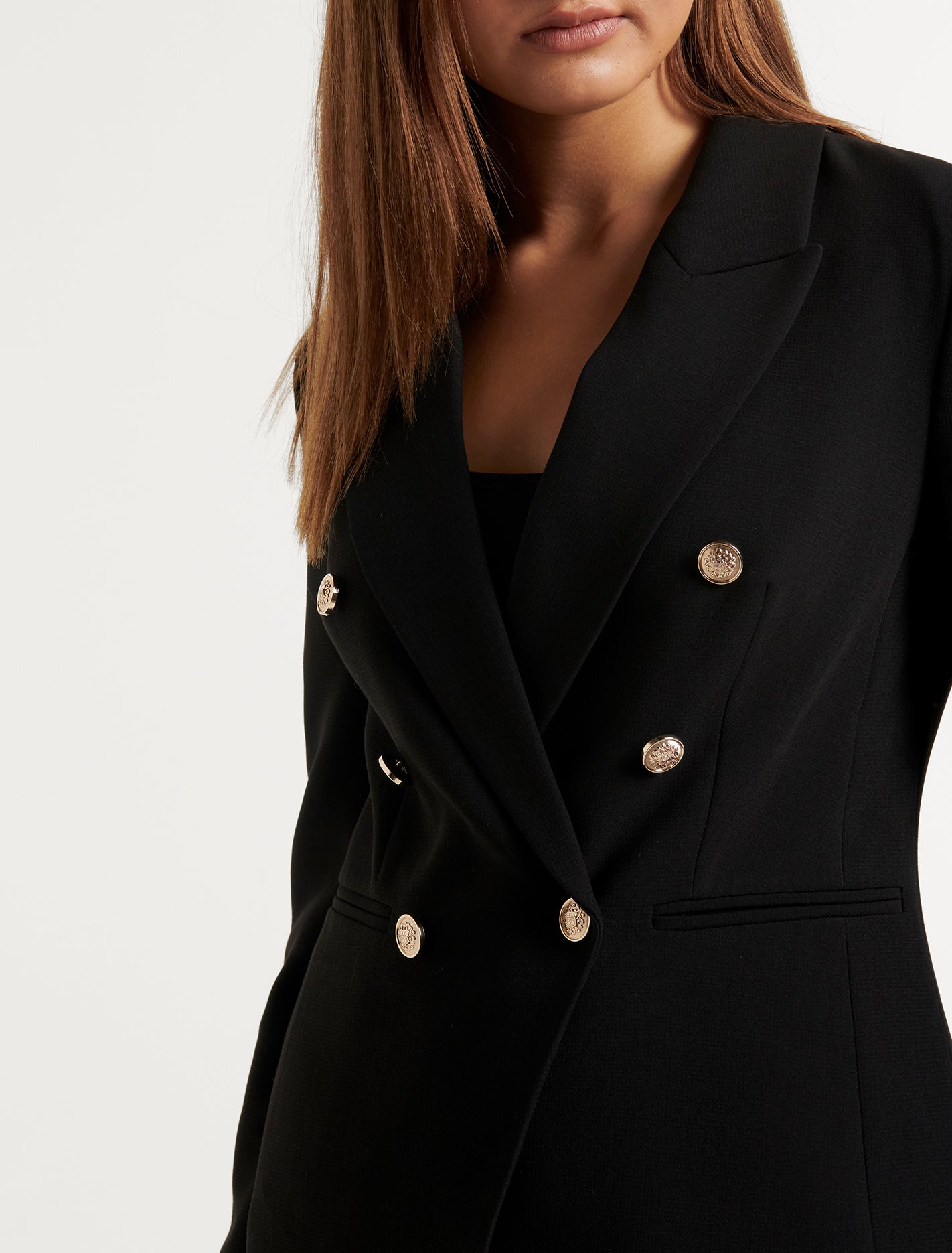Chloe Military Blazer Black