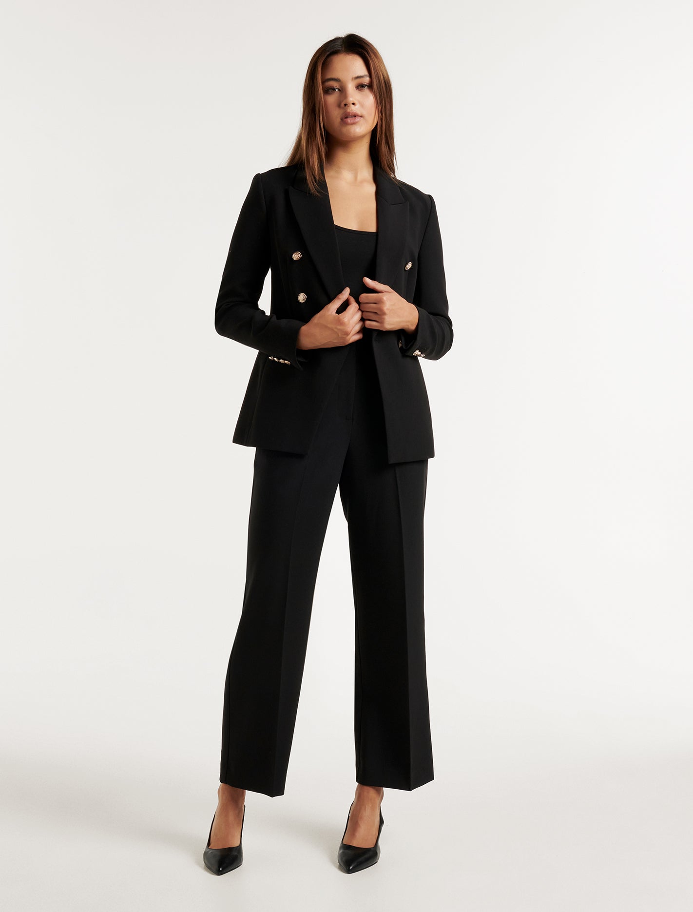 Chloe Military Blazer Black