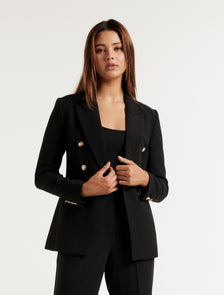 Chloe Military Blazer Black