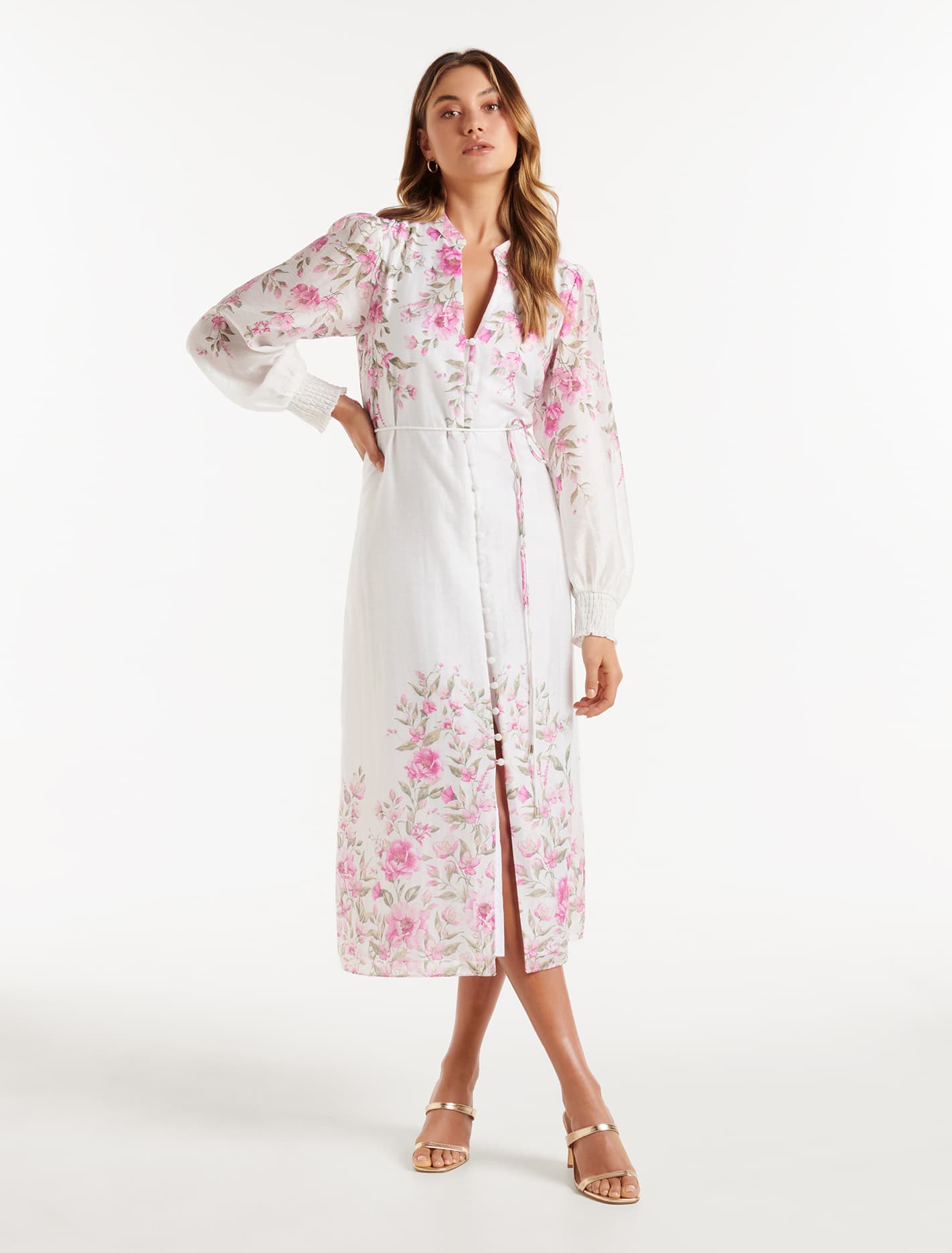 Olympia Printed Shirt Dress Olympia Floral
