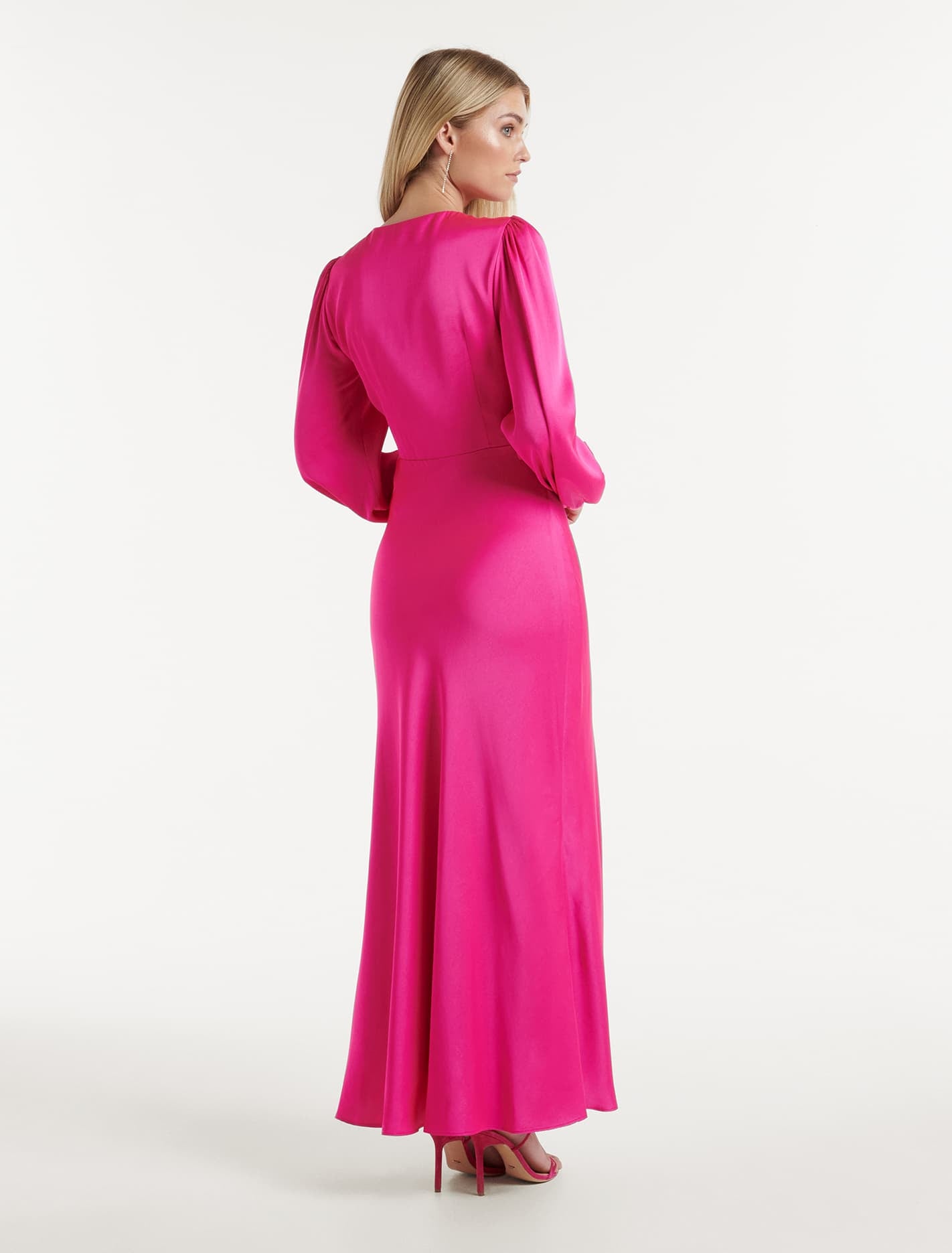 Wren Long Sleeve Twist Maxi Valley Pink