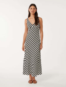 Lorna Sleeveless Casa Midi Walker Stripe
