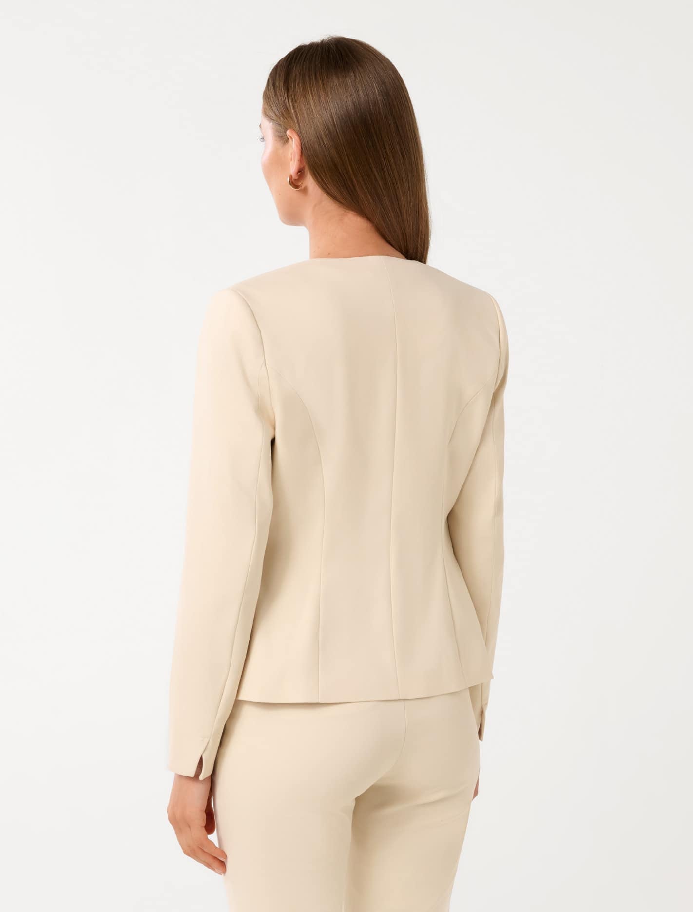 Alyssa Fitted Blazer Vanilla Suit