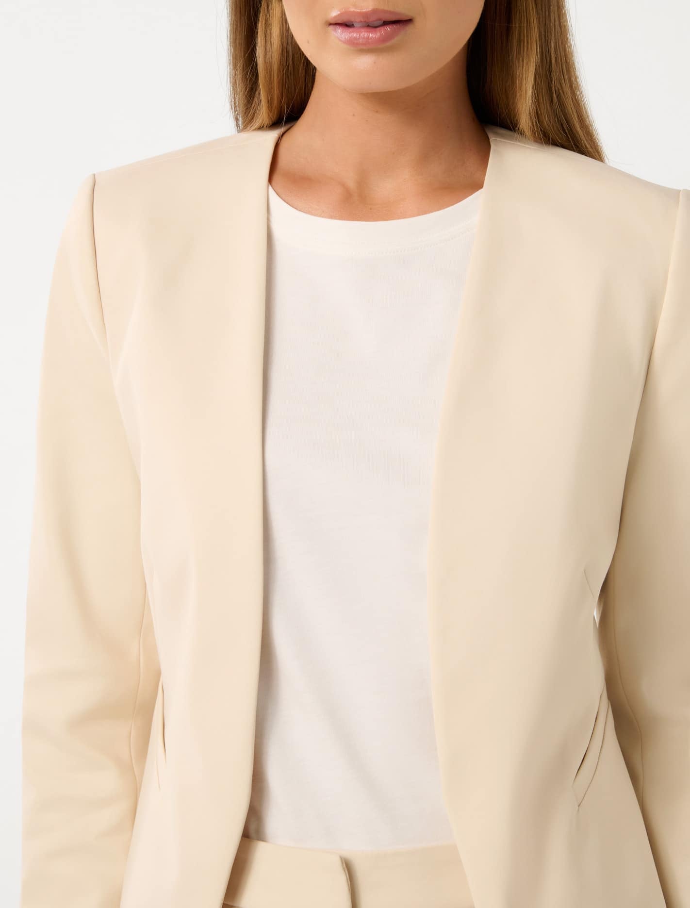 Alyssa Fitted Blazer Vanilla Suit