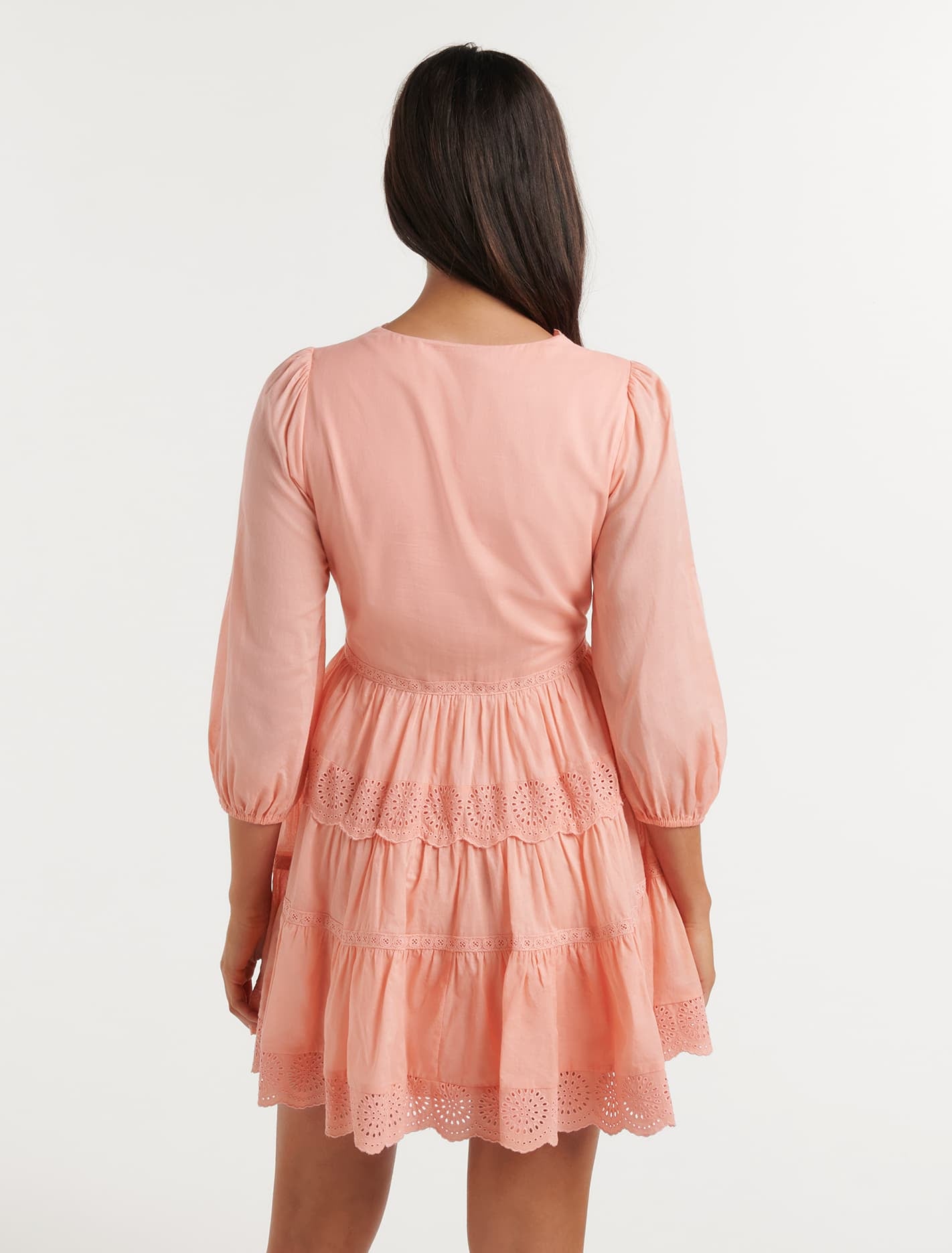 Pippy Trim Detail Mini Pink Cotton