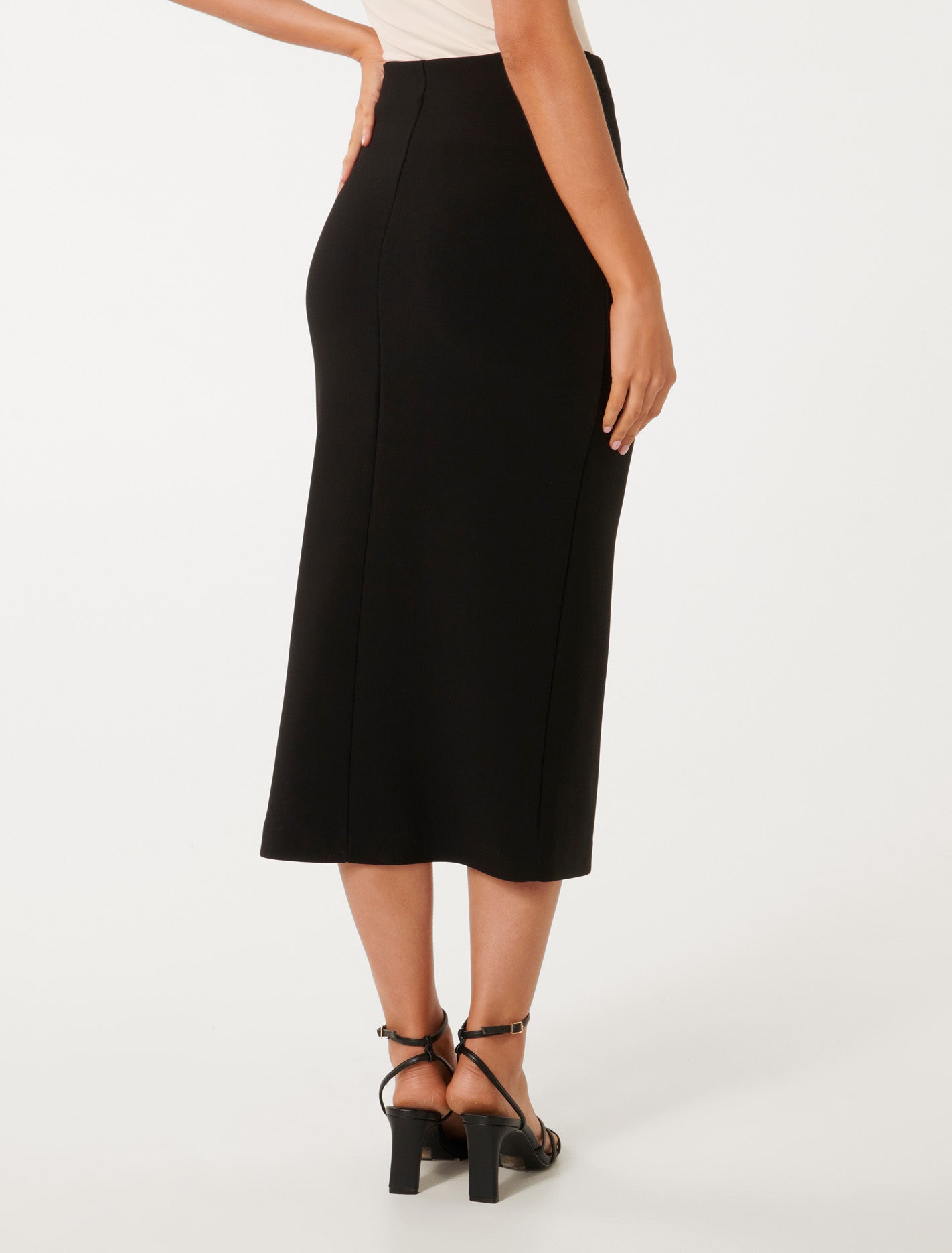 Viviana Hardware Twist Midi Black