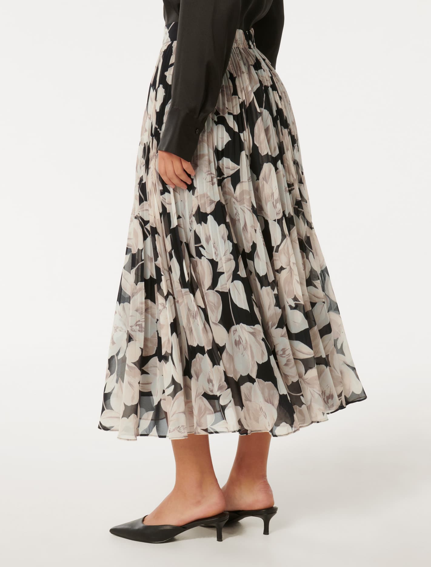 Aurora Pleated Skirt Light Wright Floral