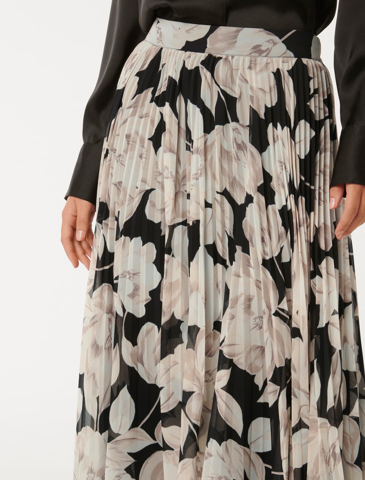 Aurora Pleated Skirt Light Wright Floral
