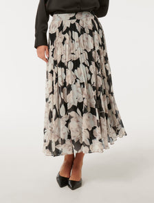 Aurora Pleated Skirt Light Wright Floral