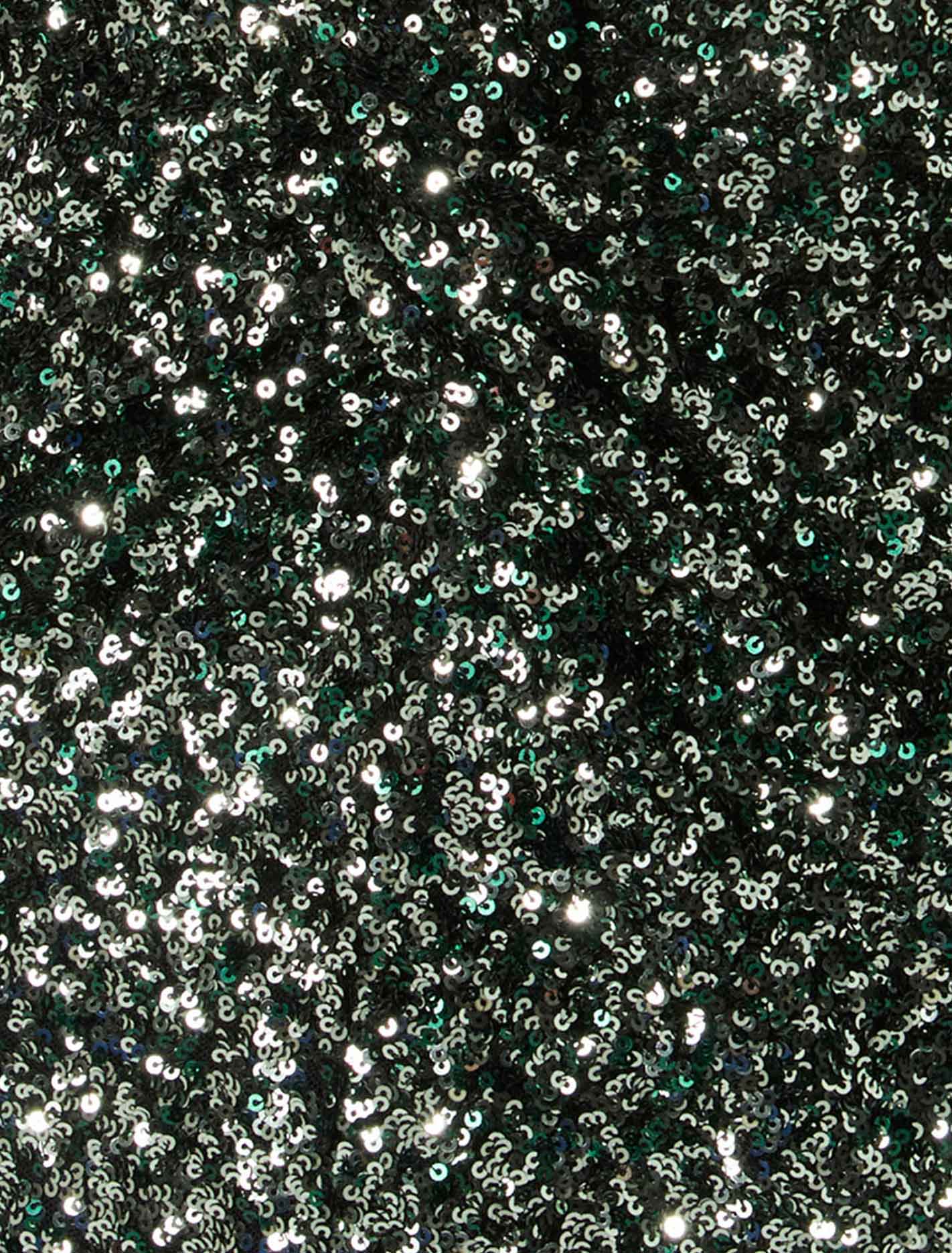 Brooke Sequin Halter Neck Gown Dark Green