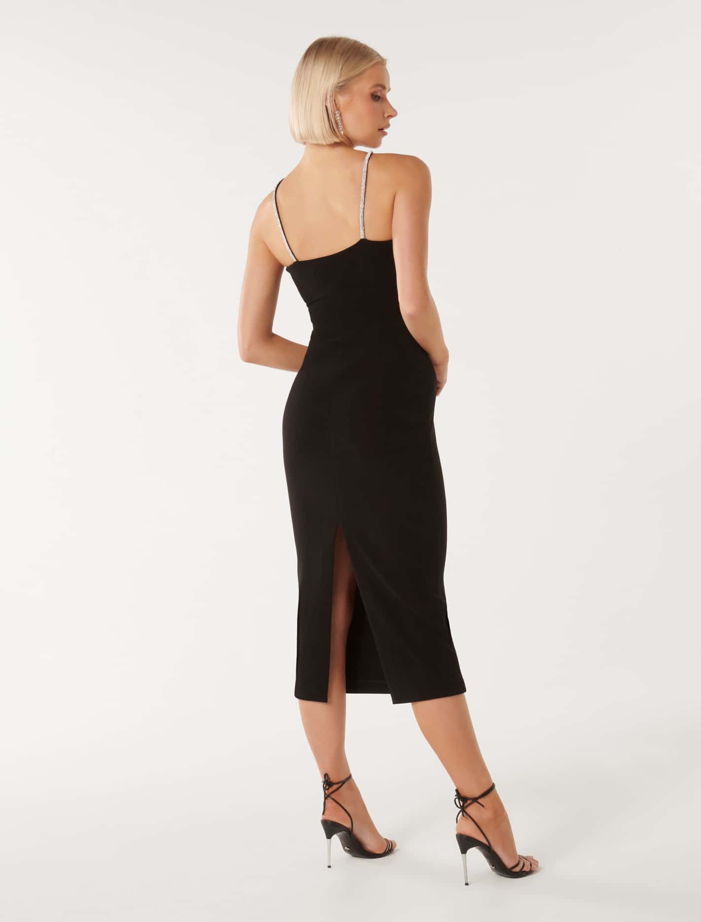 Jennifer Diamante Bodycon Dress Black