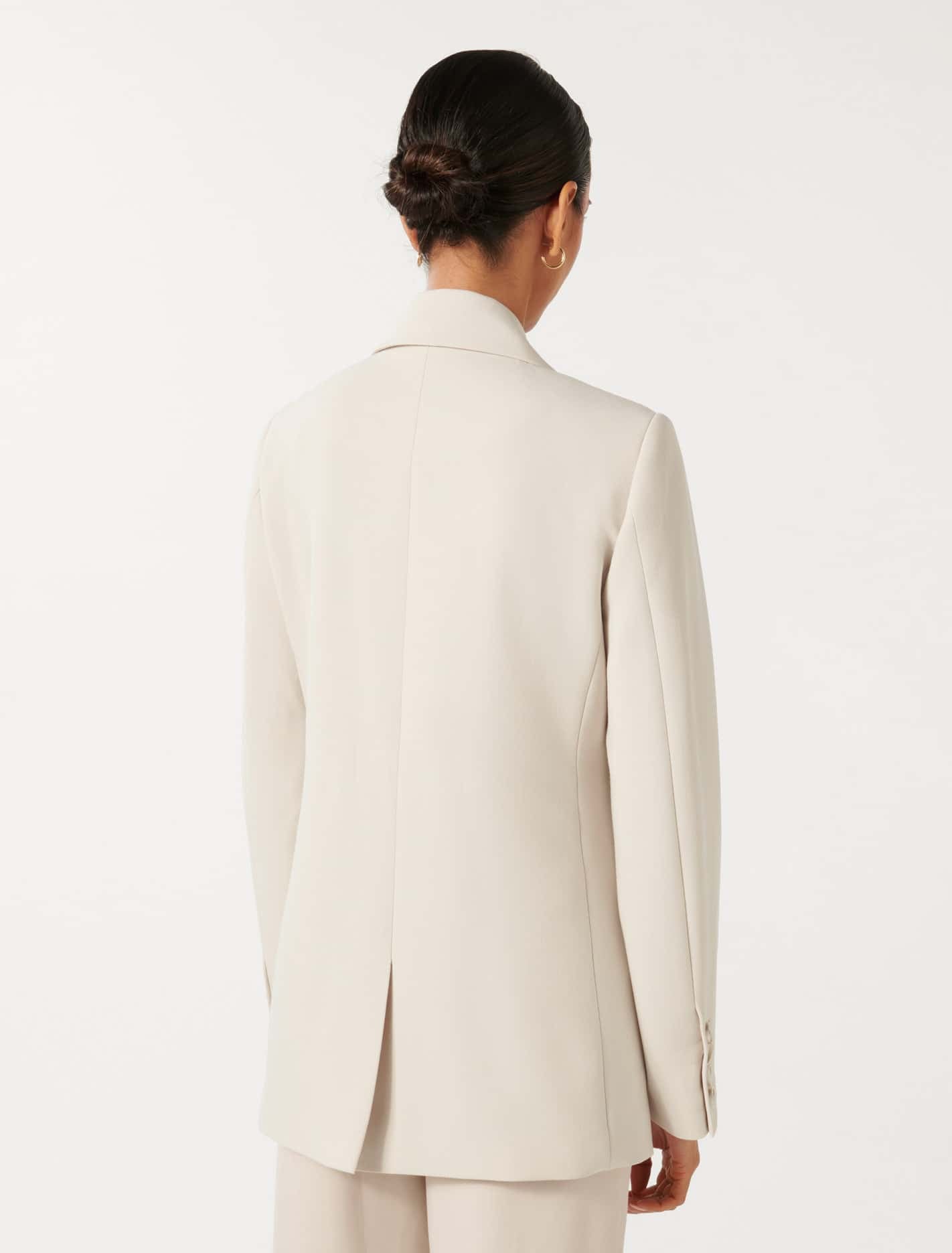 Tessa Petite Two-Button Blazer Taupe Suit