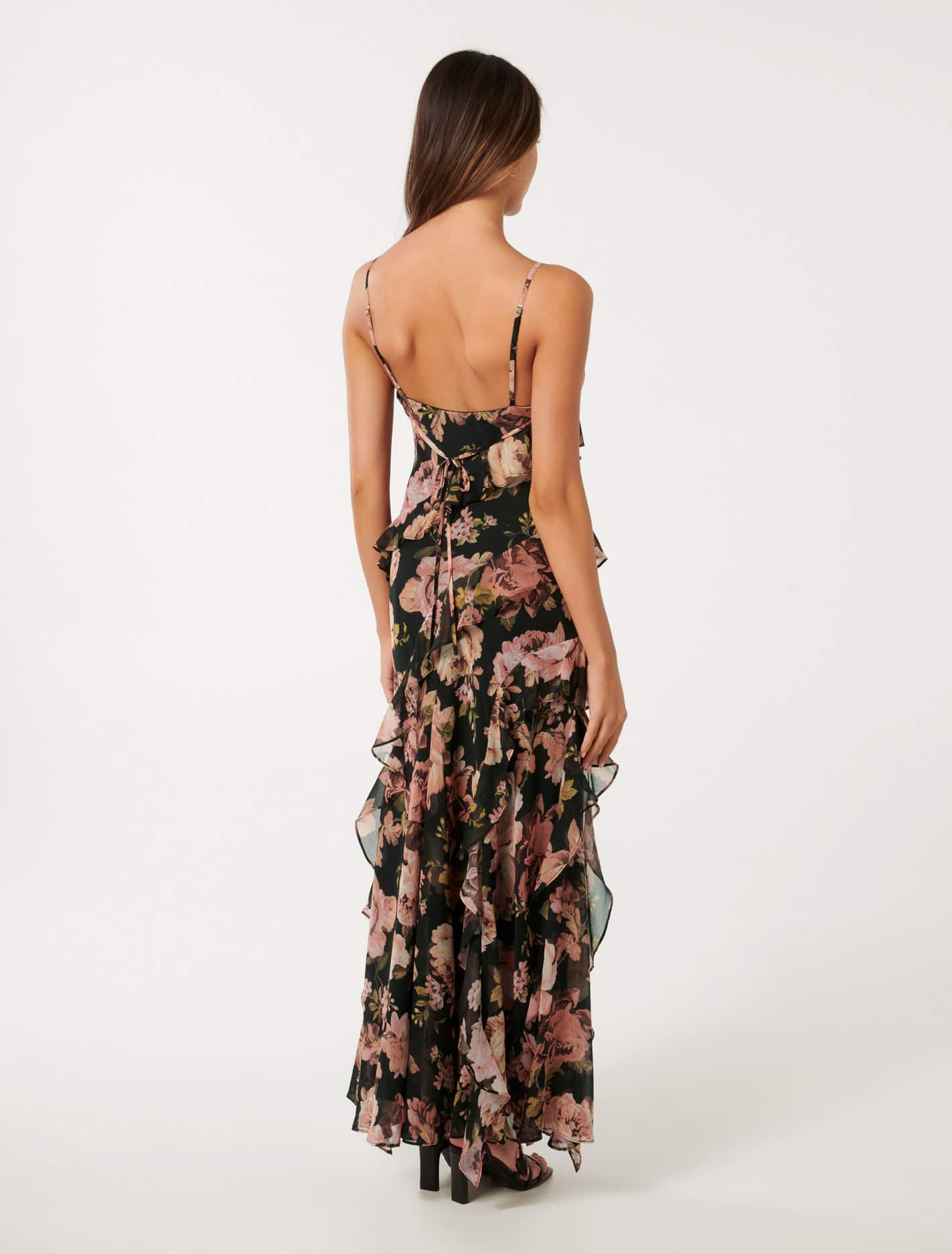 Poppy Petite Ruffle Gown Barkly Floral