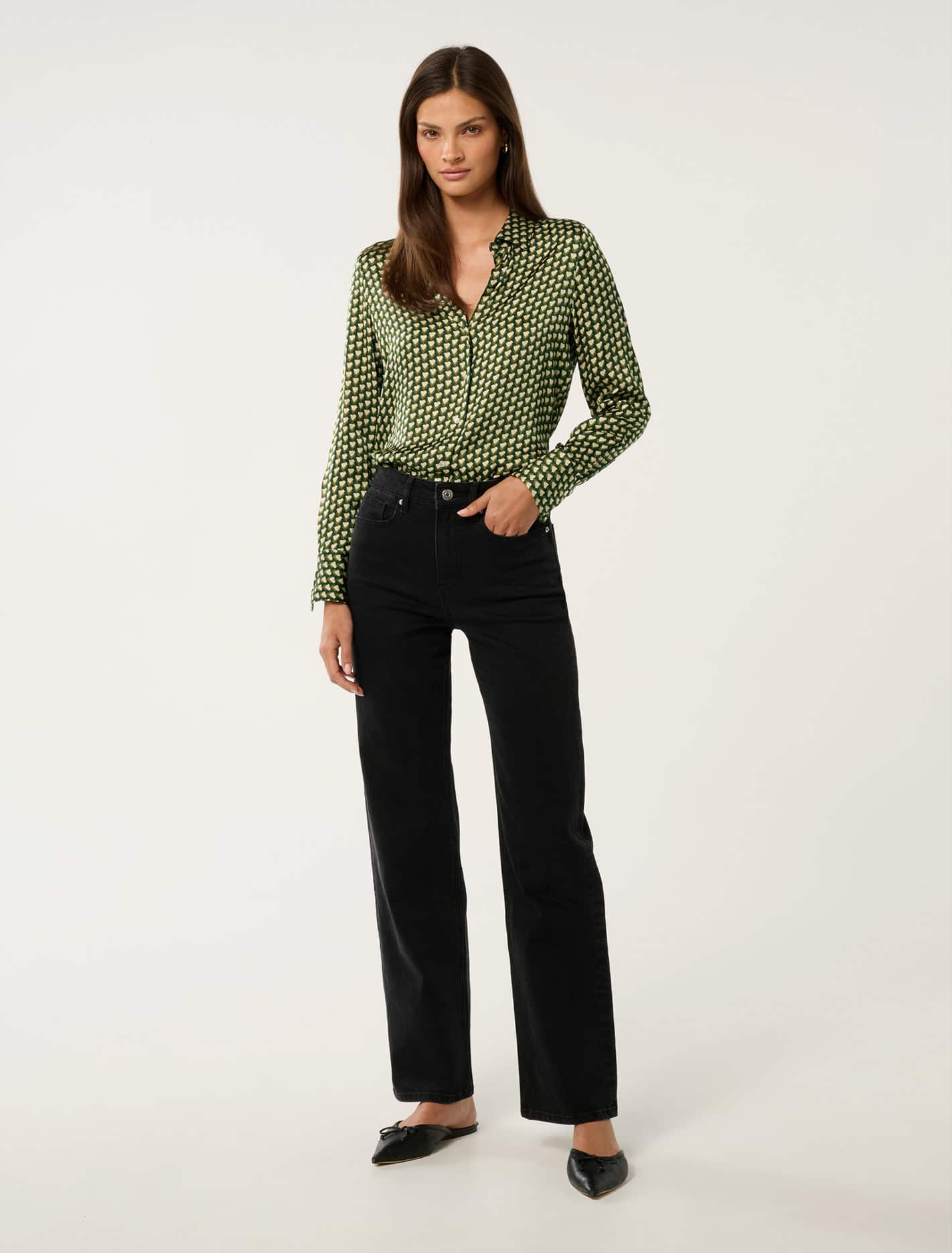 Harvey Satin Shirt Murphy Geo