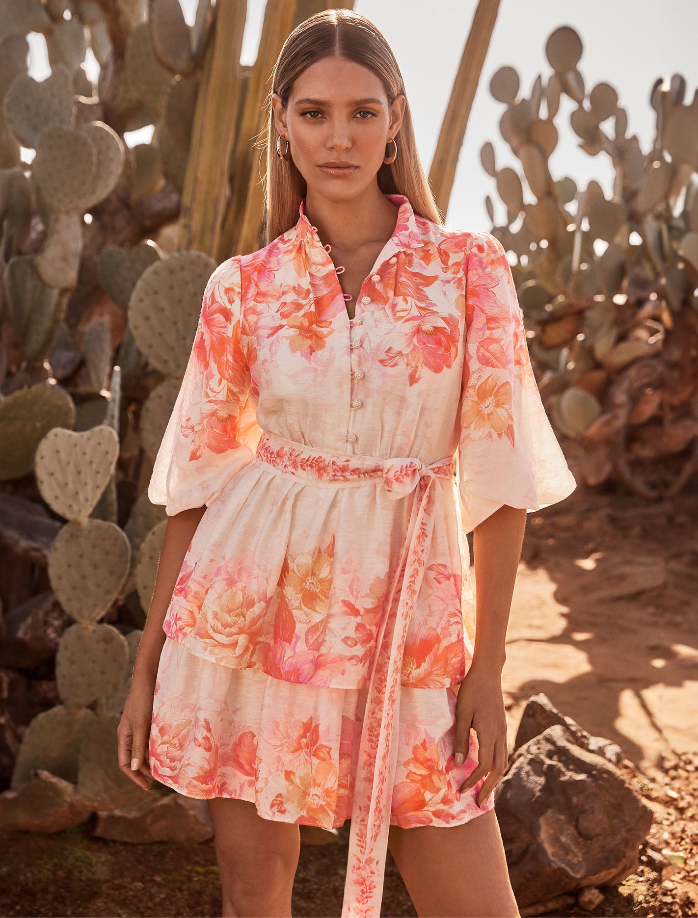 Isla Printed Tiered Mini Dress Piper Floral