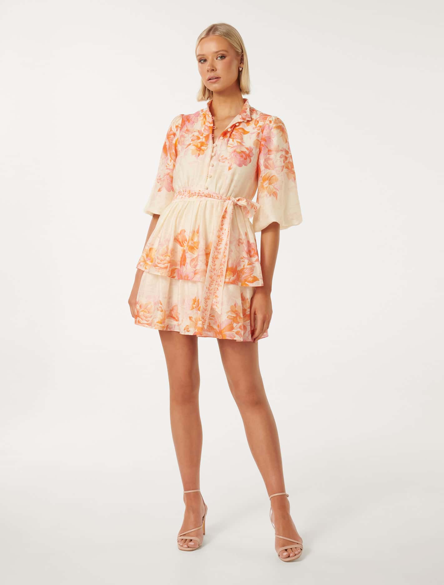 Isla Printed Tiered Mini Dress Piper Floral