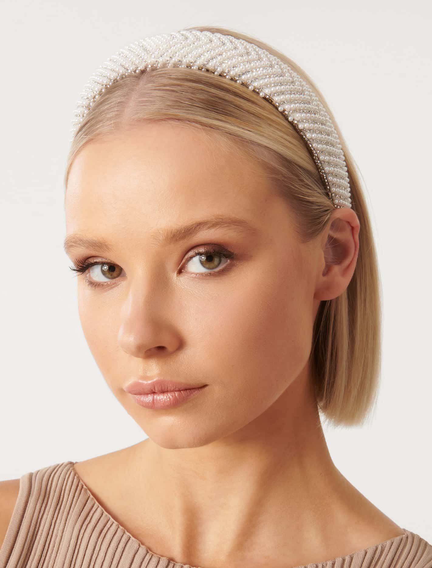 Anthea Padded Pearl Headband