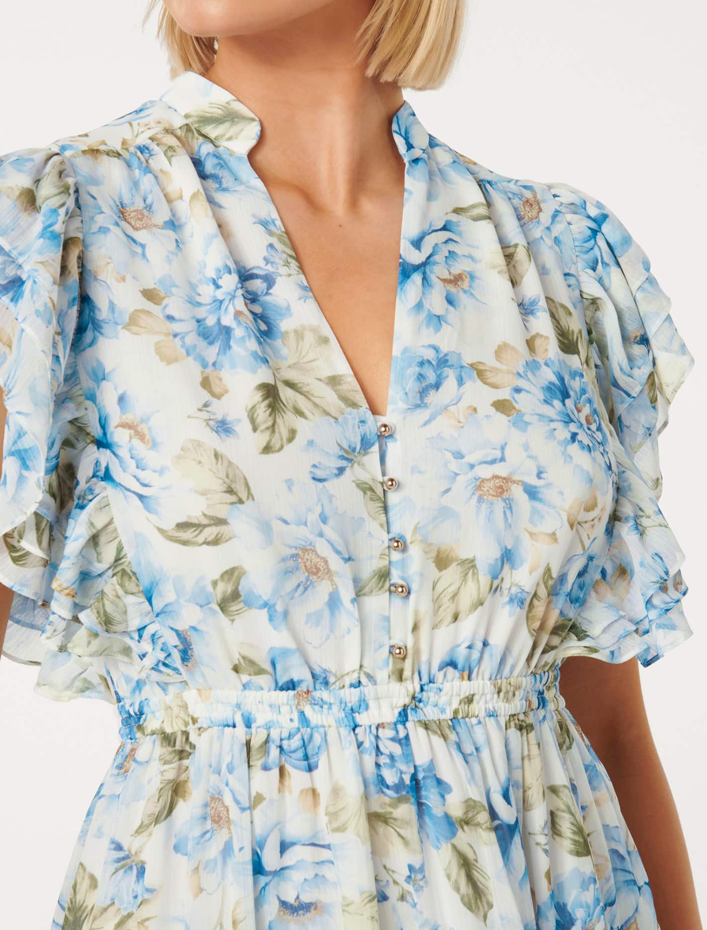 Shannon Layered Sleeve Mini Aqua Colvin Floral