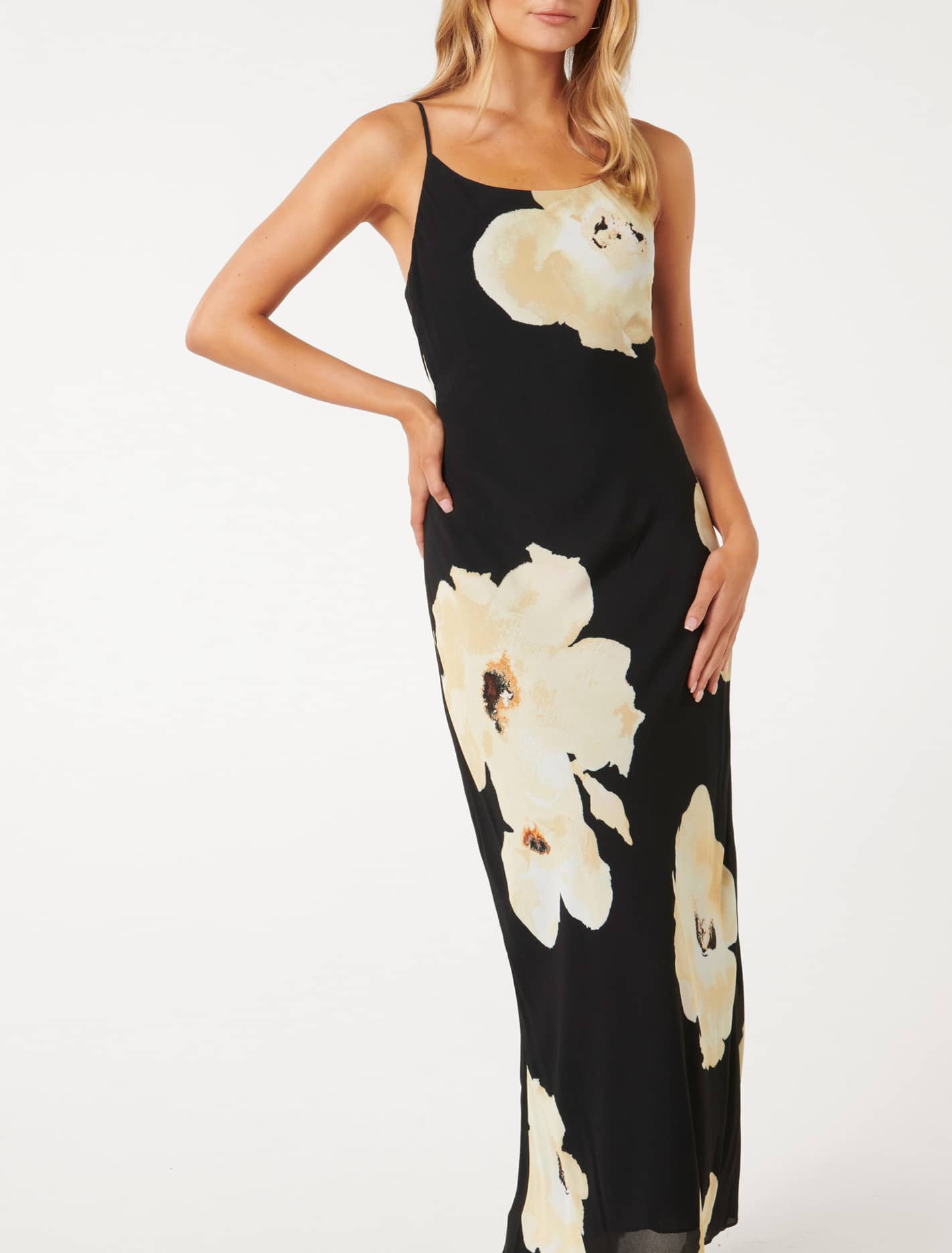 Valentina Strappy Slip Dress Amery Floral