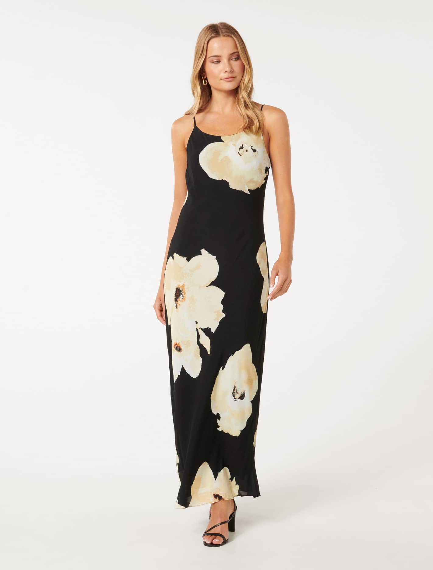 Valentina Strappy Slip Dress Amery Floral