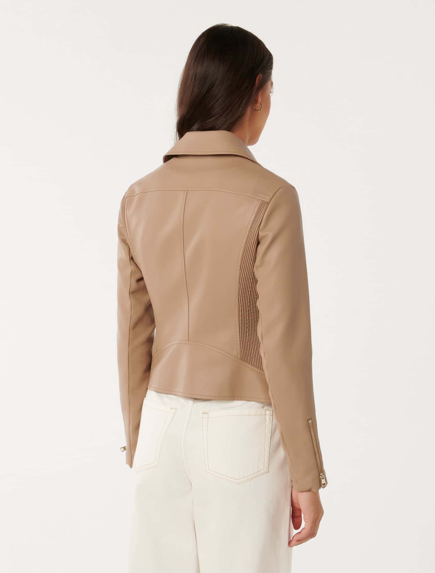 Kylie Biker Jacket Coffee