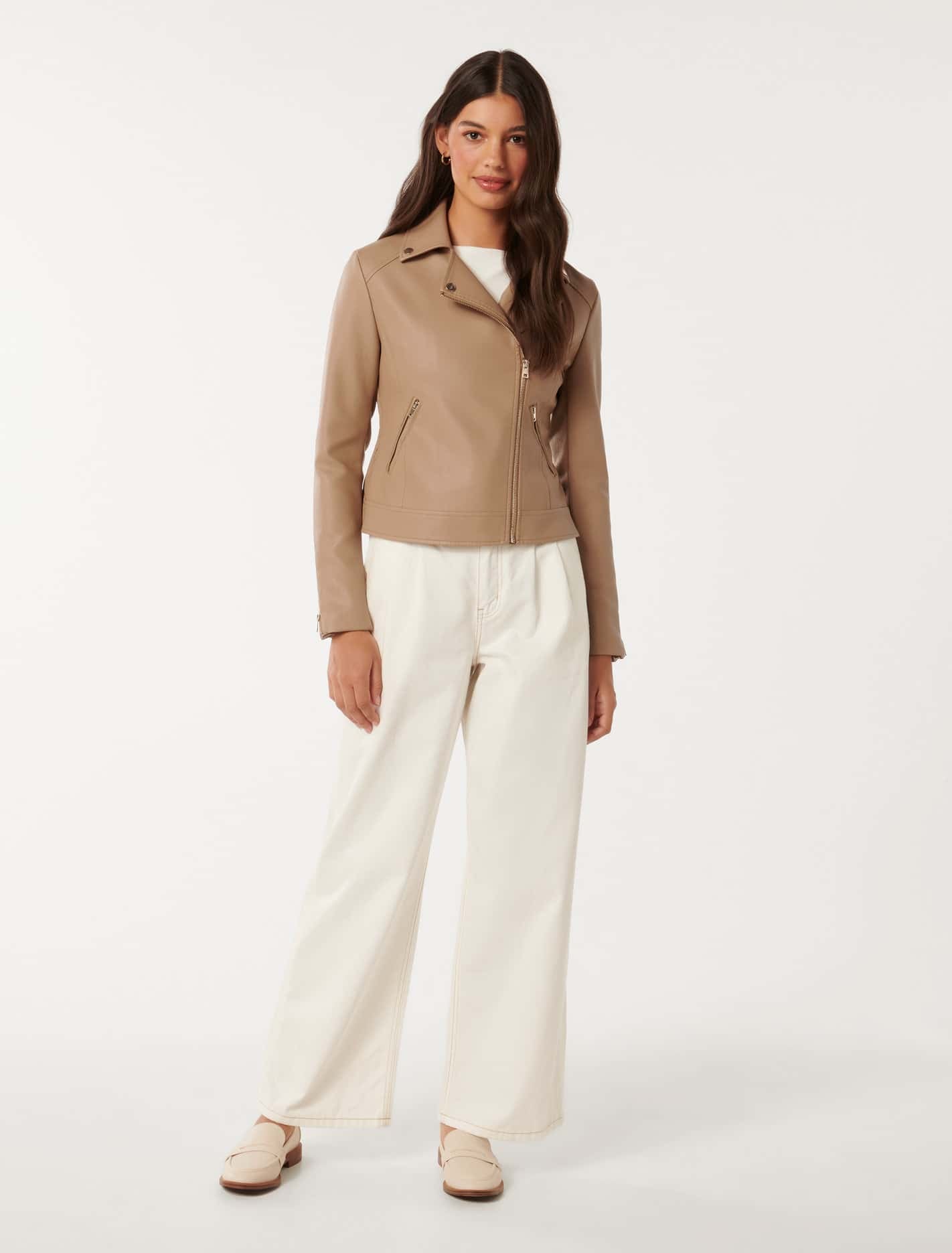 Kylie Biker Jacket Coffee