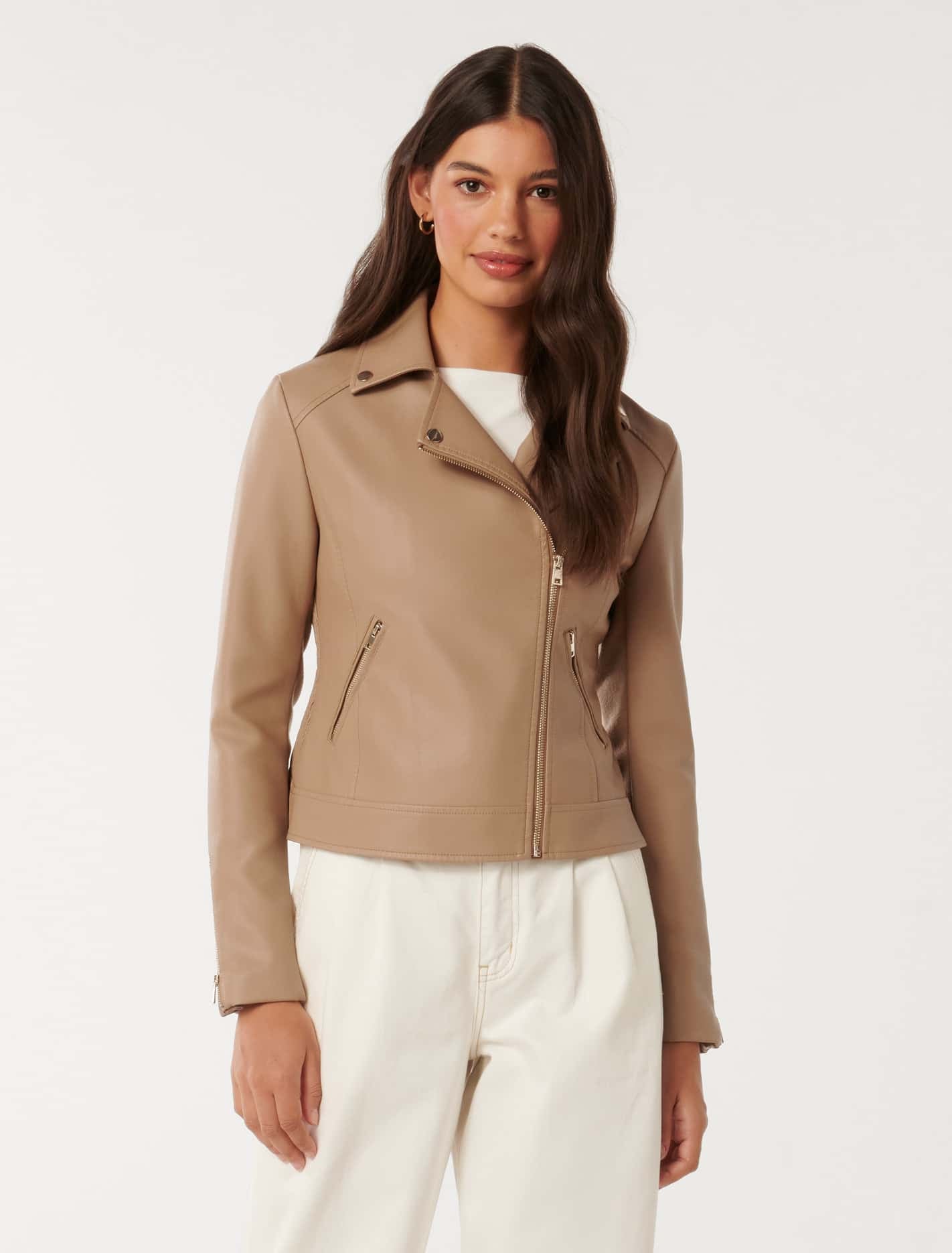 Kylie Biker Jacket Coffee
